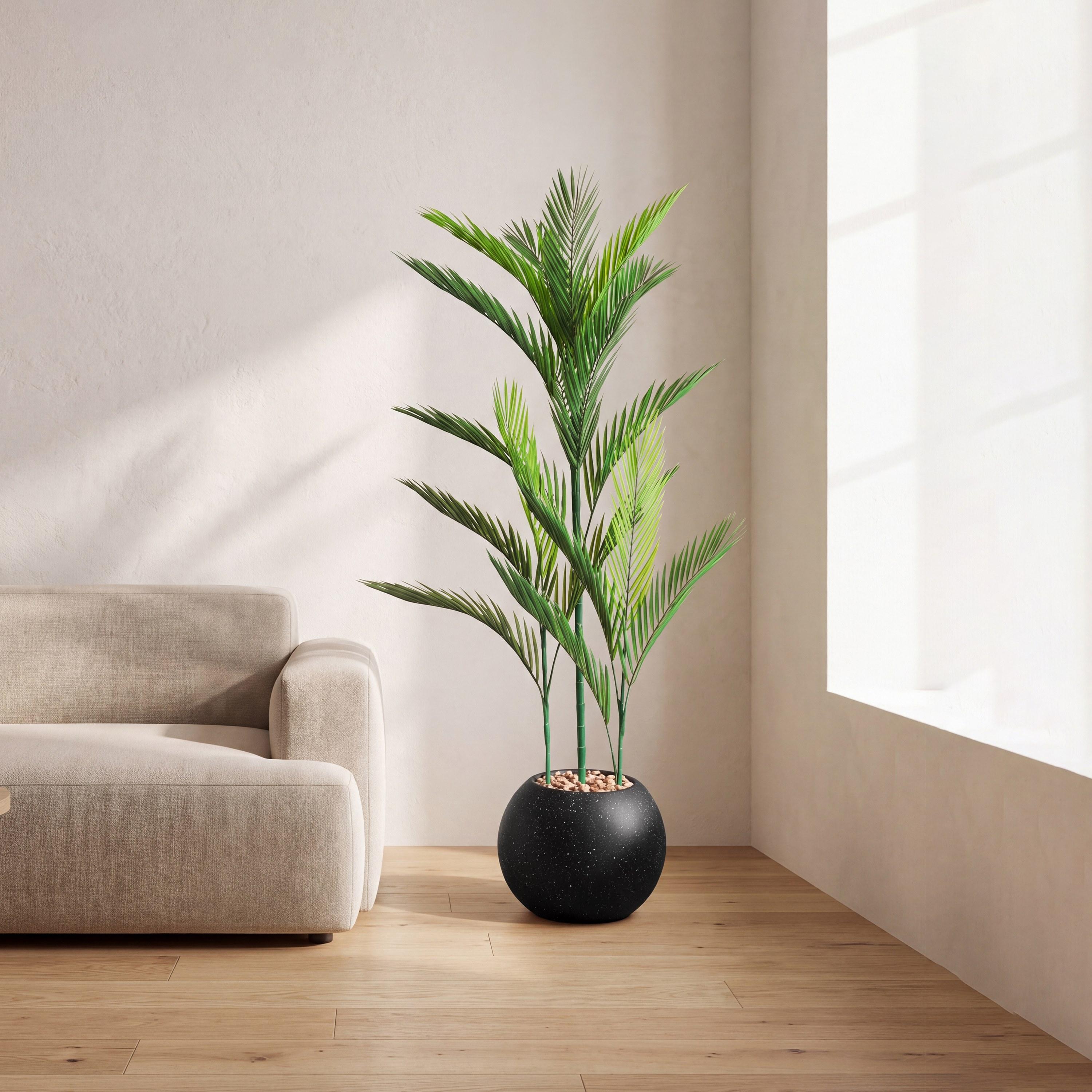 نبتة أريكا بالم صناعية بأصيص من ماريا هومز-household-gardenandoutdoor-artificialflowersandplants-flowers-image-1