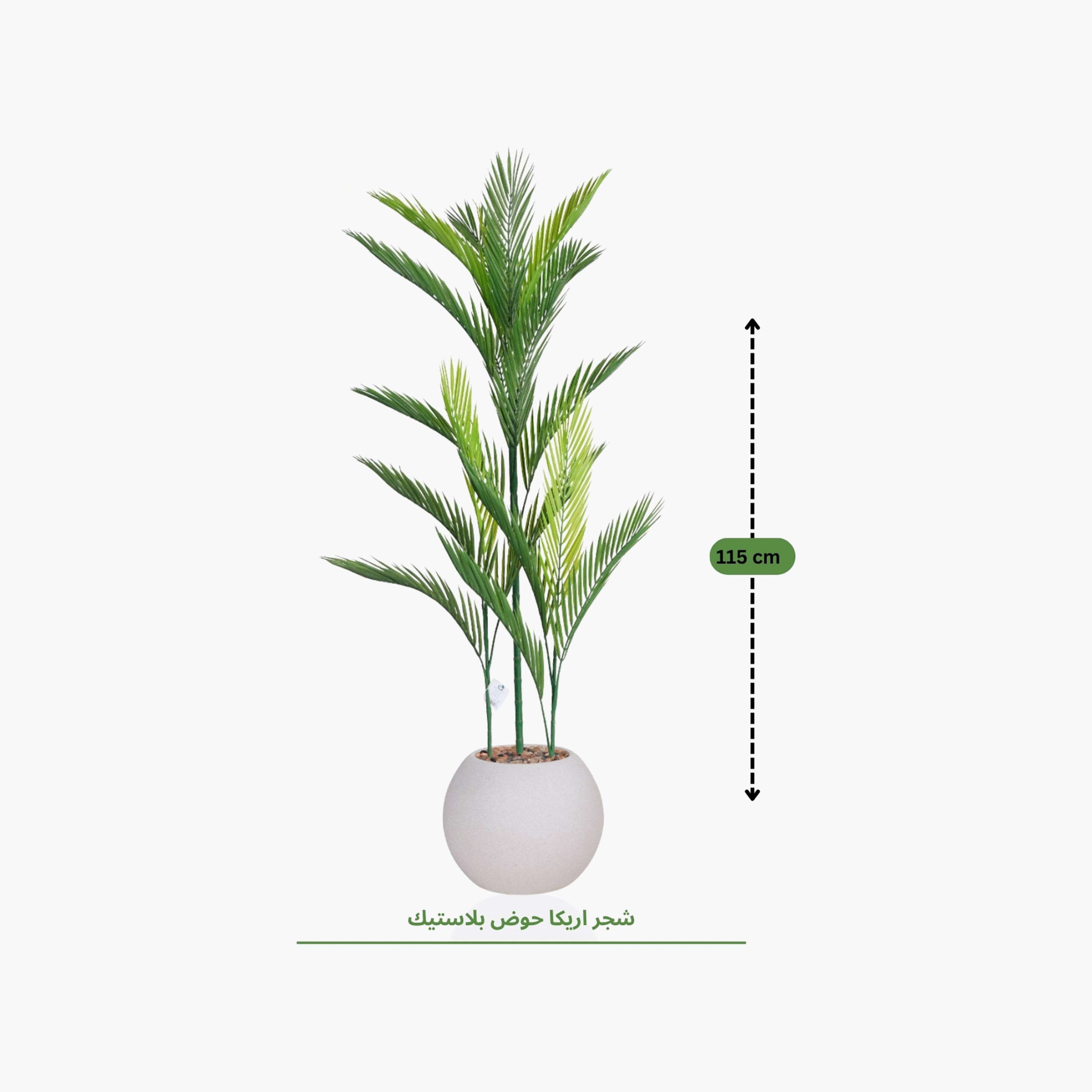 نبتة أريكا بالم صناعية بأصيص من ماريا هومز-household-gardenandoutdoor-artificialflowersandplants-flowers-image-4
