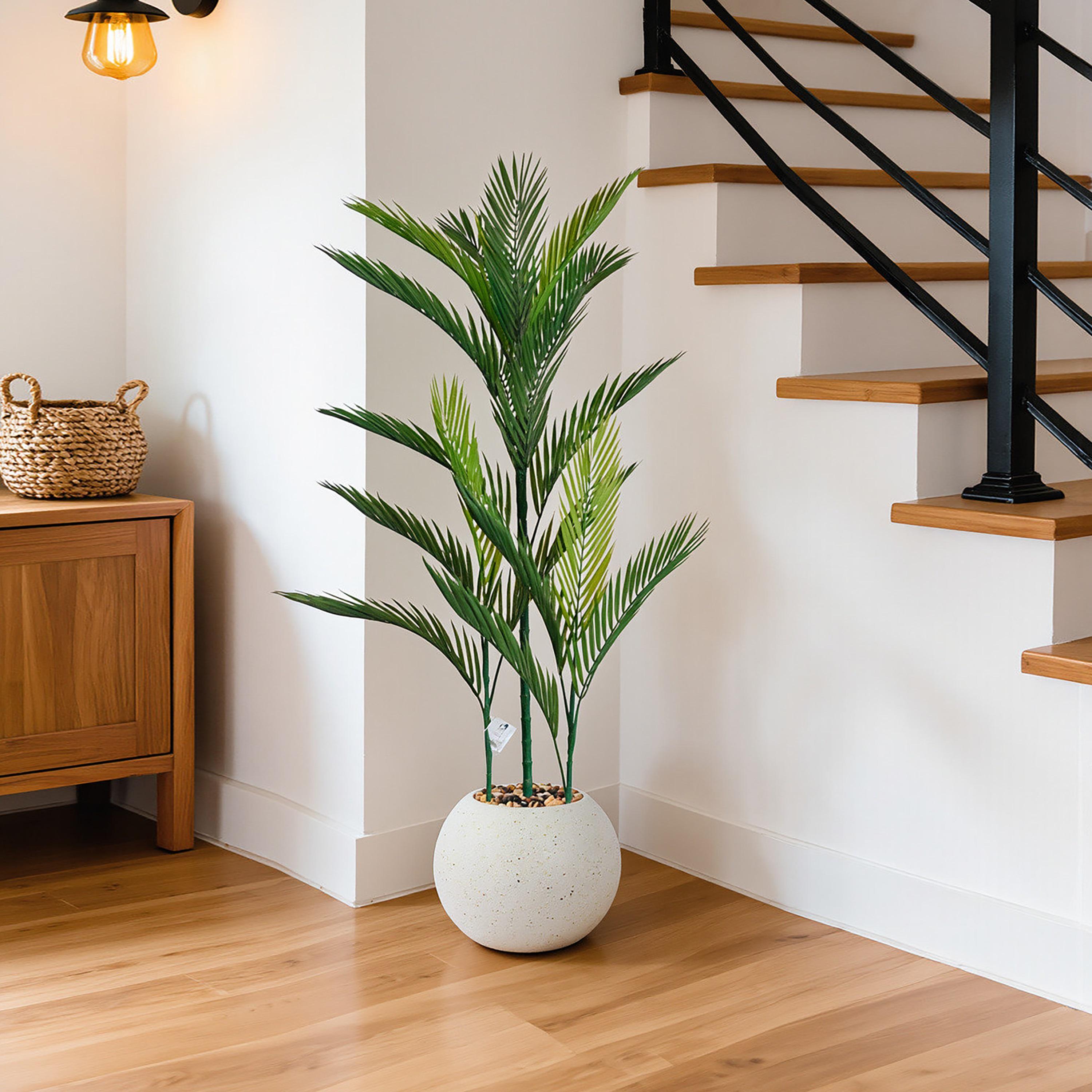نبتة أريكا بالم صناعية بأصيص من ماريا هومز-household-gardenandoutdoor-artificialflowersandplants-flowers-image-1