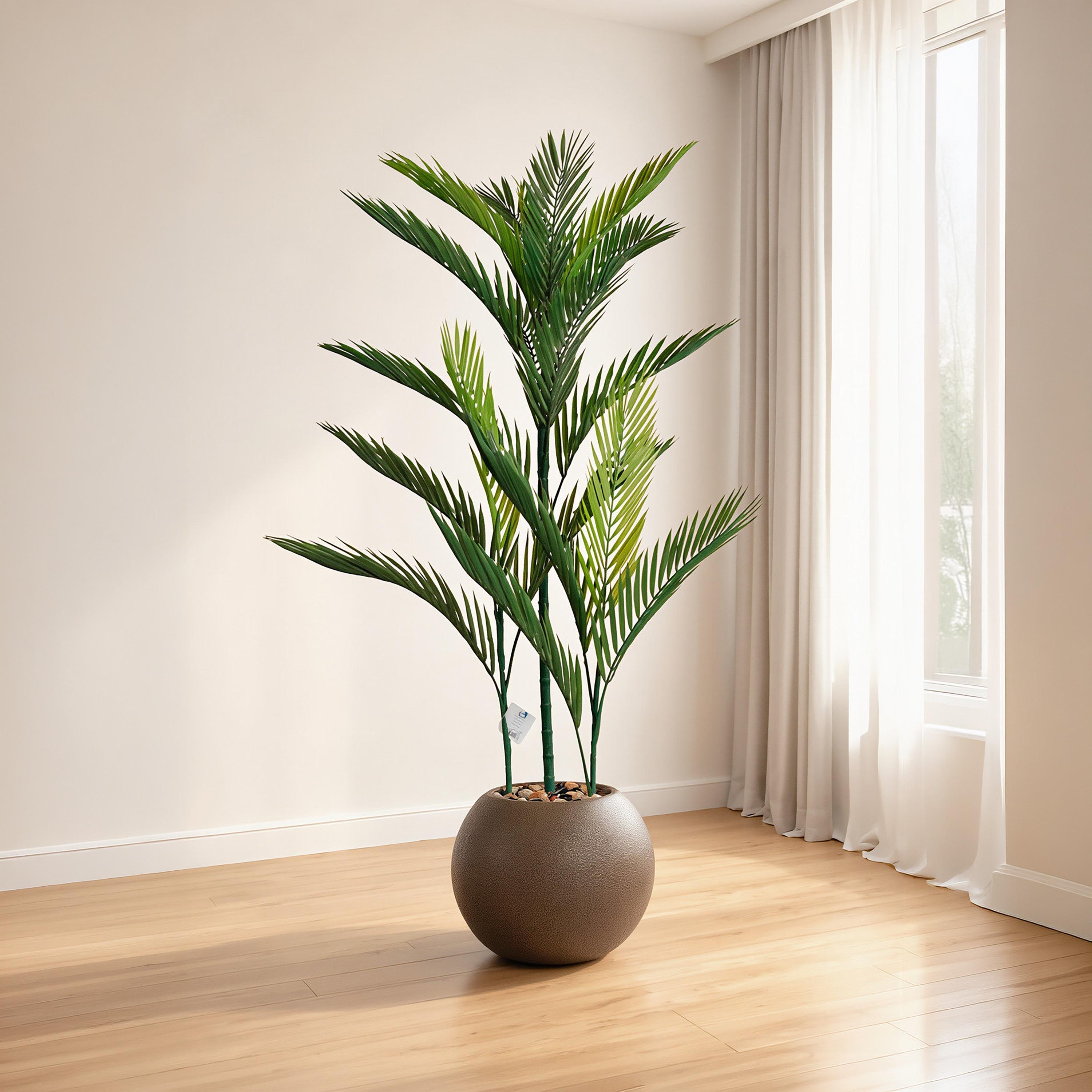 Maria Homes Potted Artificial Areca Palm Plant-household-gardenandoutdoor-artificialflowersandplants-flowers-image-1