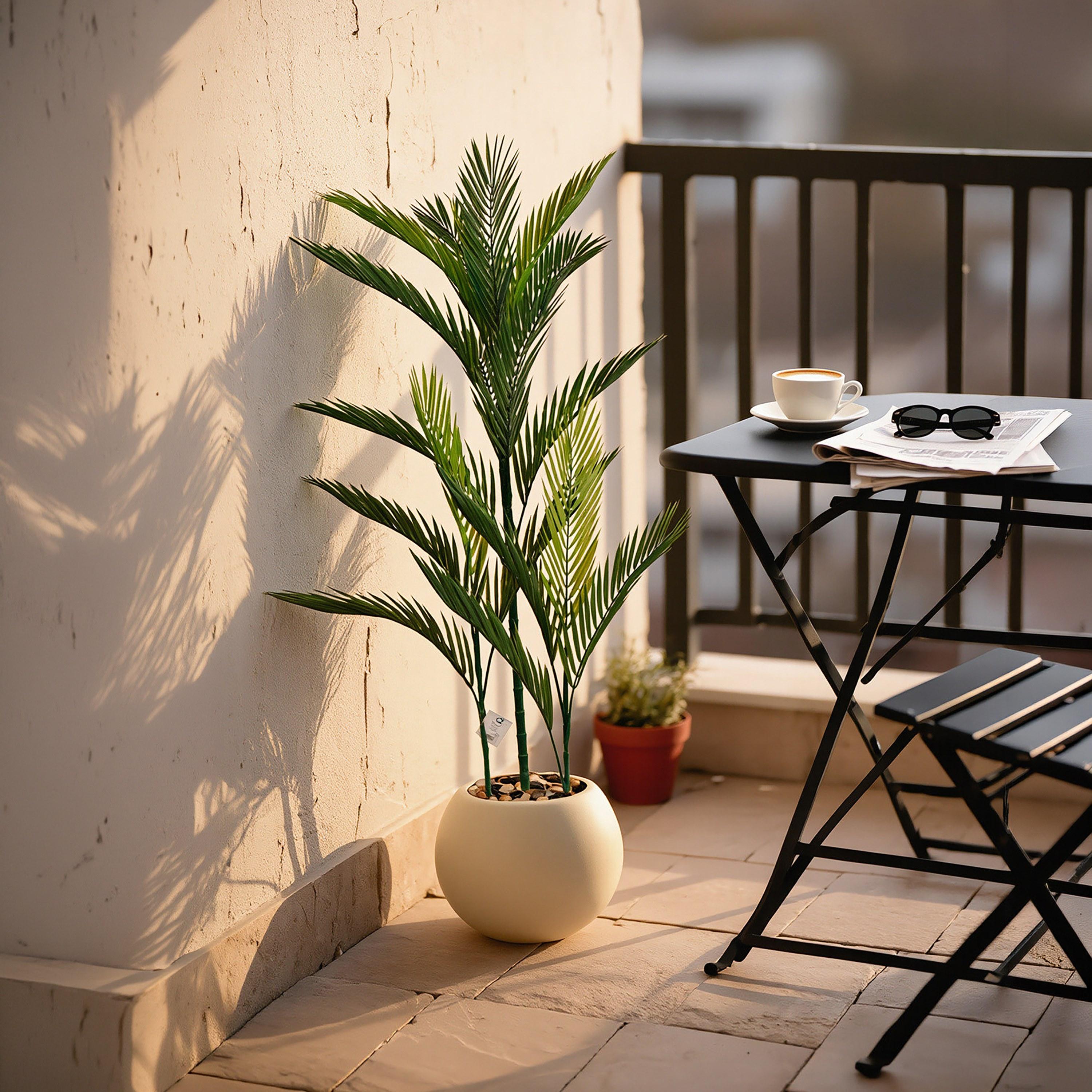 Maria Homes Potted Artificial Areca Palm Plant-household-gardenandoutdoor-artificialflowersandplants-flowers-image-1