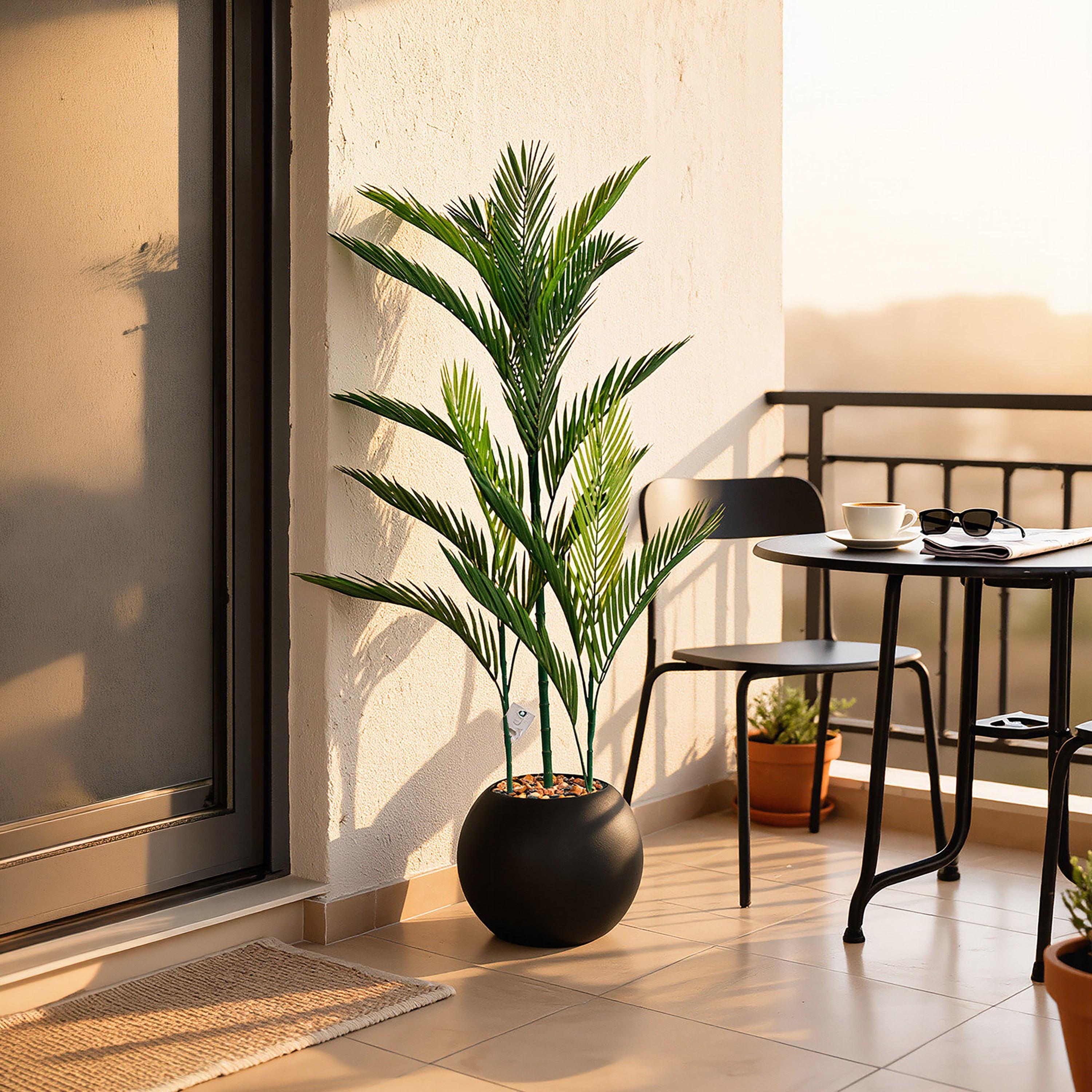 Maria Homes Potted Artificial Areca Palm Plant-household-gardenandoutdoor-artificialflowersandplants-flowers-image-1