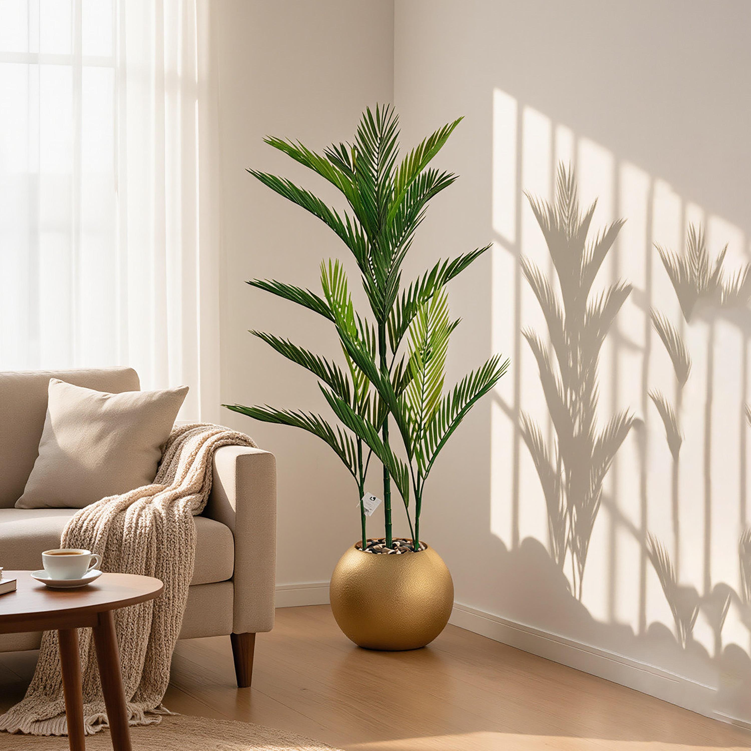 نبتة أريكا بالم صناعية بأصيص من ماريا هومز-household-gardenandoutdoor-artificialflowersandplants-flowers-image-1