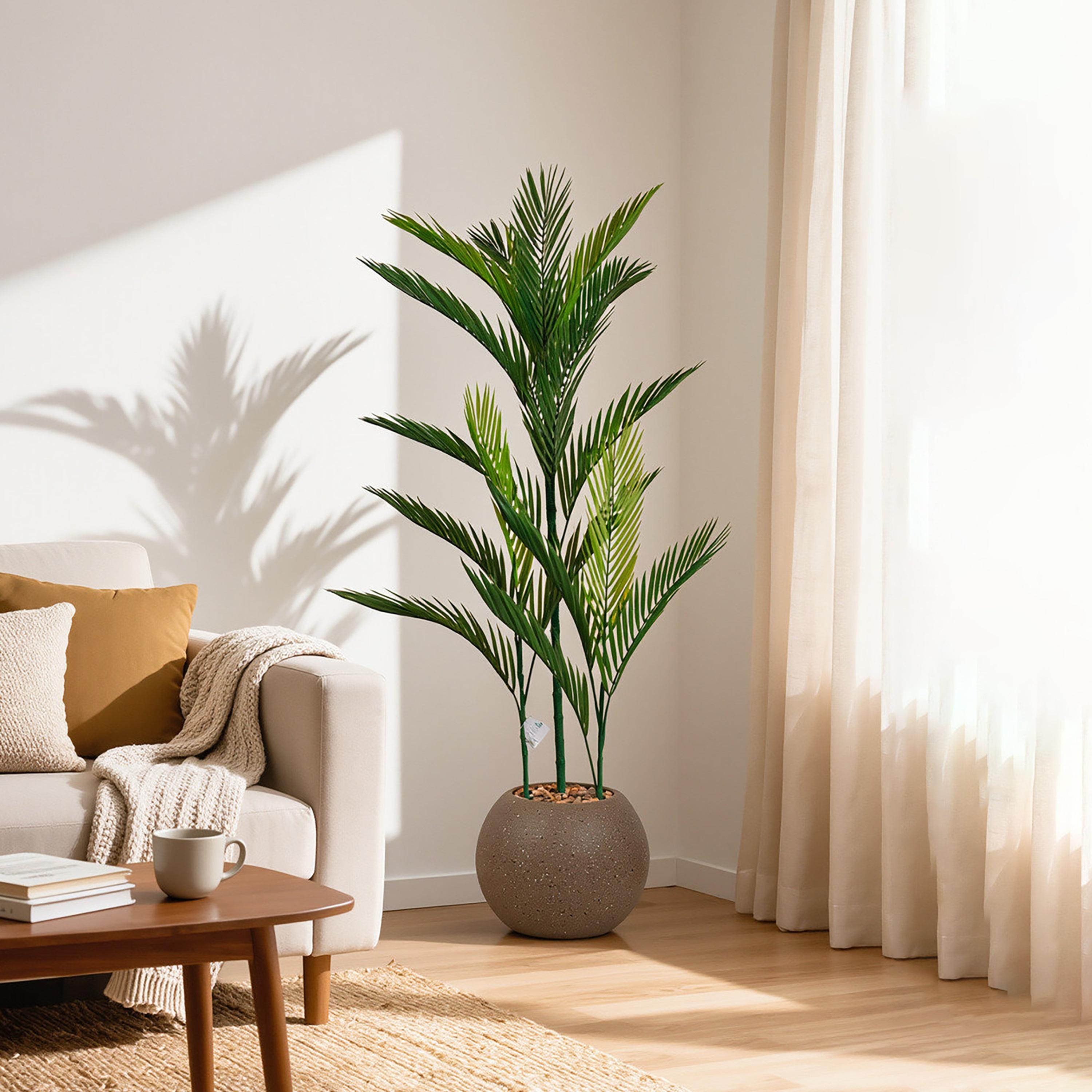 نبتة أريكا بالم صناعية بأصيص من ماريا هومز-household-gardenandoutdoor-artificialflowersandplants-flowers-image-1