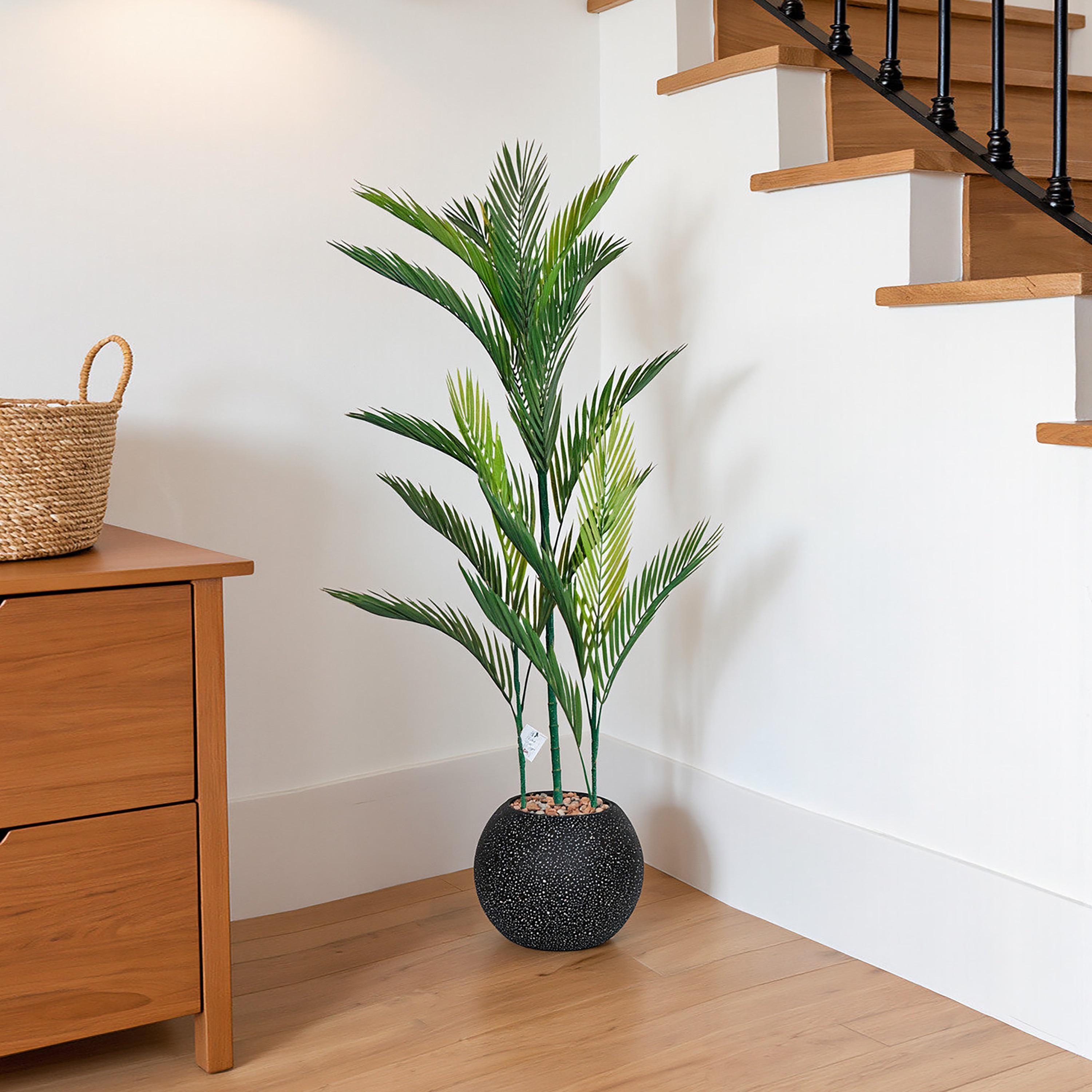 Maria Homes Potted Artificial Areca Palm Plant-household-gardenandoutdoor-artificialflowersandplants-flowers-image-1