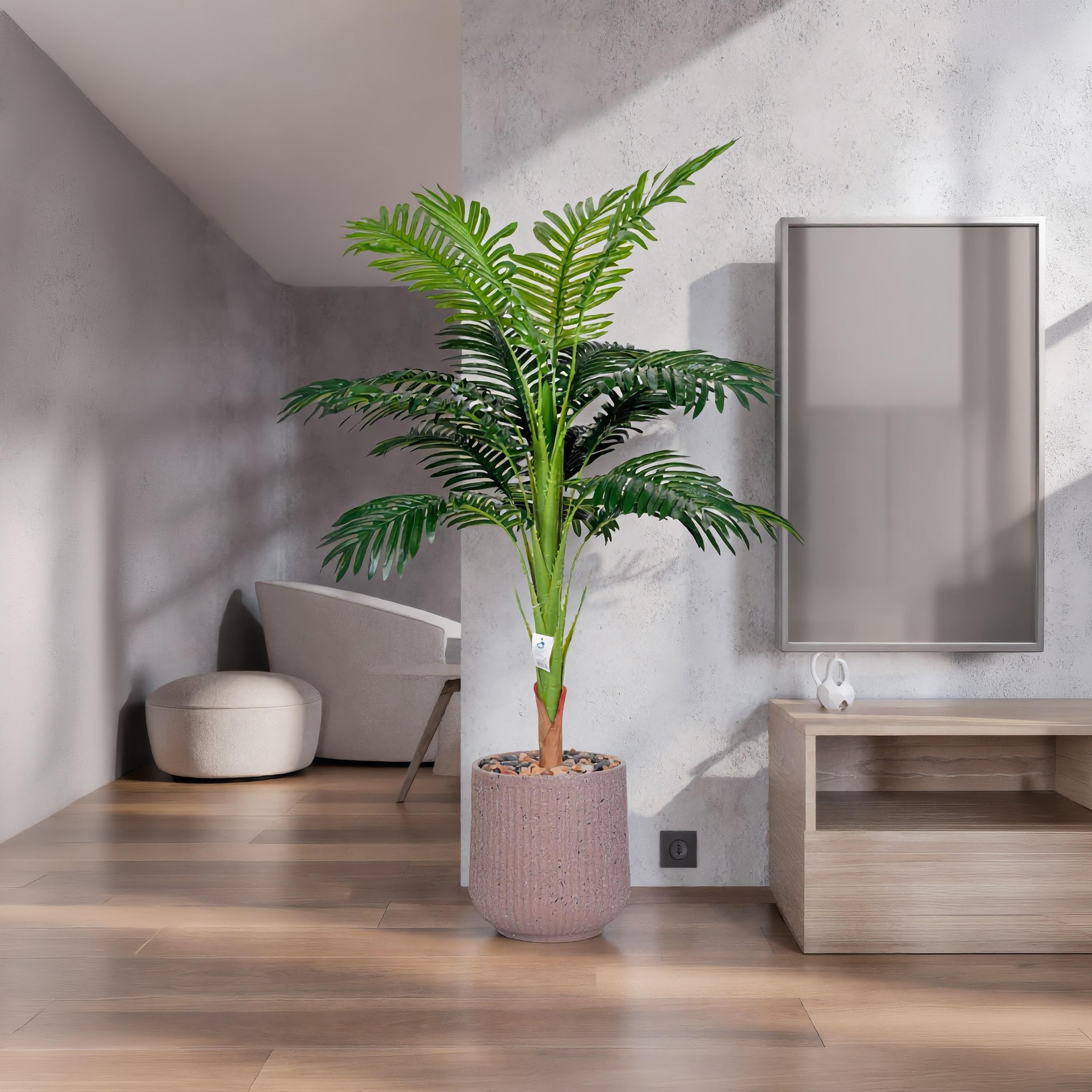 Maria Homes Potted Artificial Palm Plant-household-gardenandoutdoor-artificialflowersandplants-flowers-image-1
