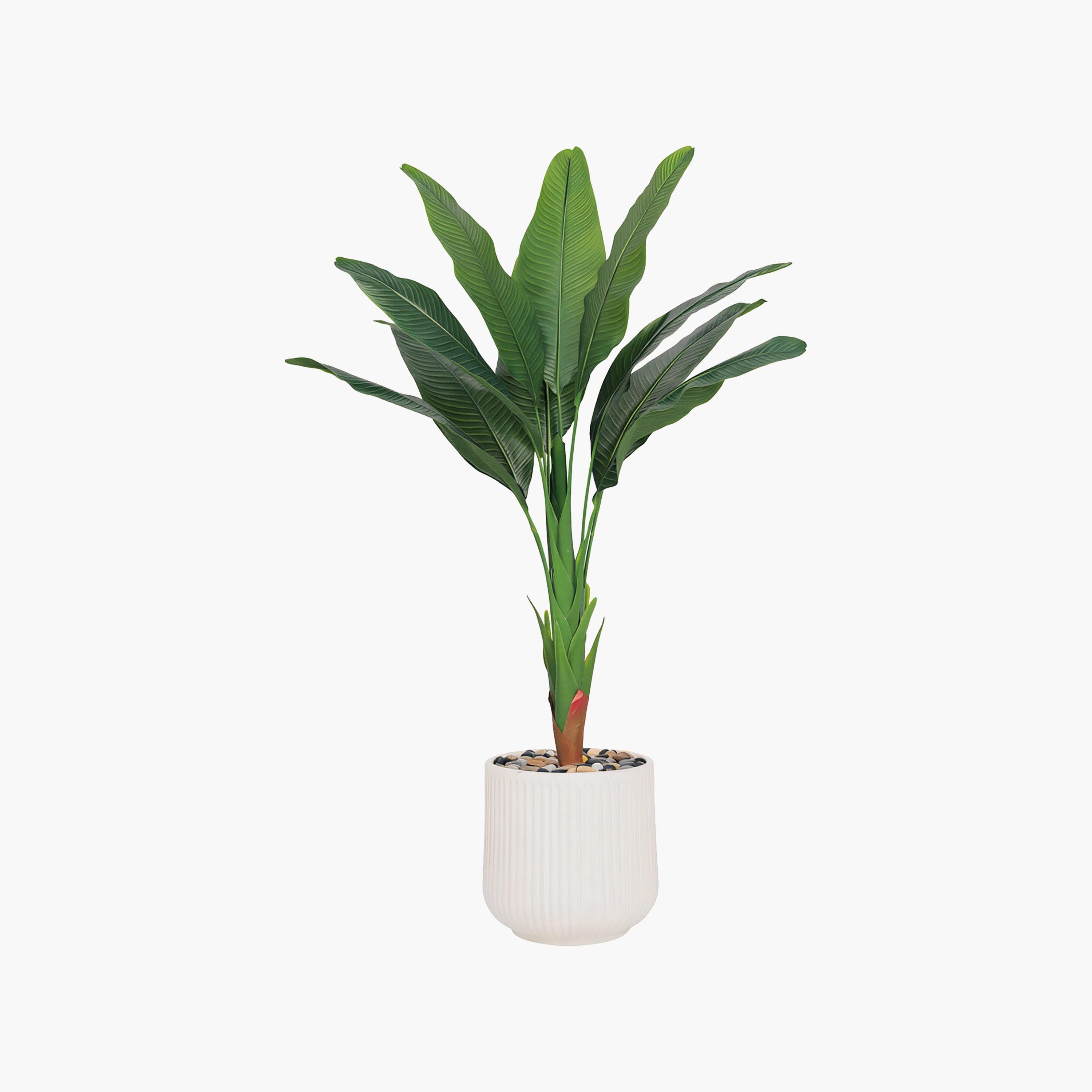 نبتة عصفور الجنة صناعية في أصيص من ماريا هومز-household-gardenandoutdoor-artificialflowersandplants-flowers-image-2