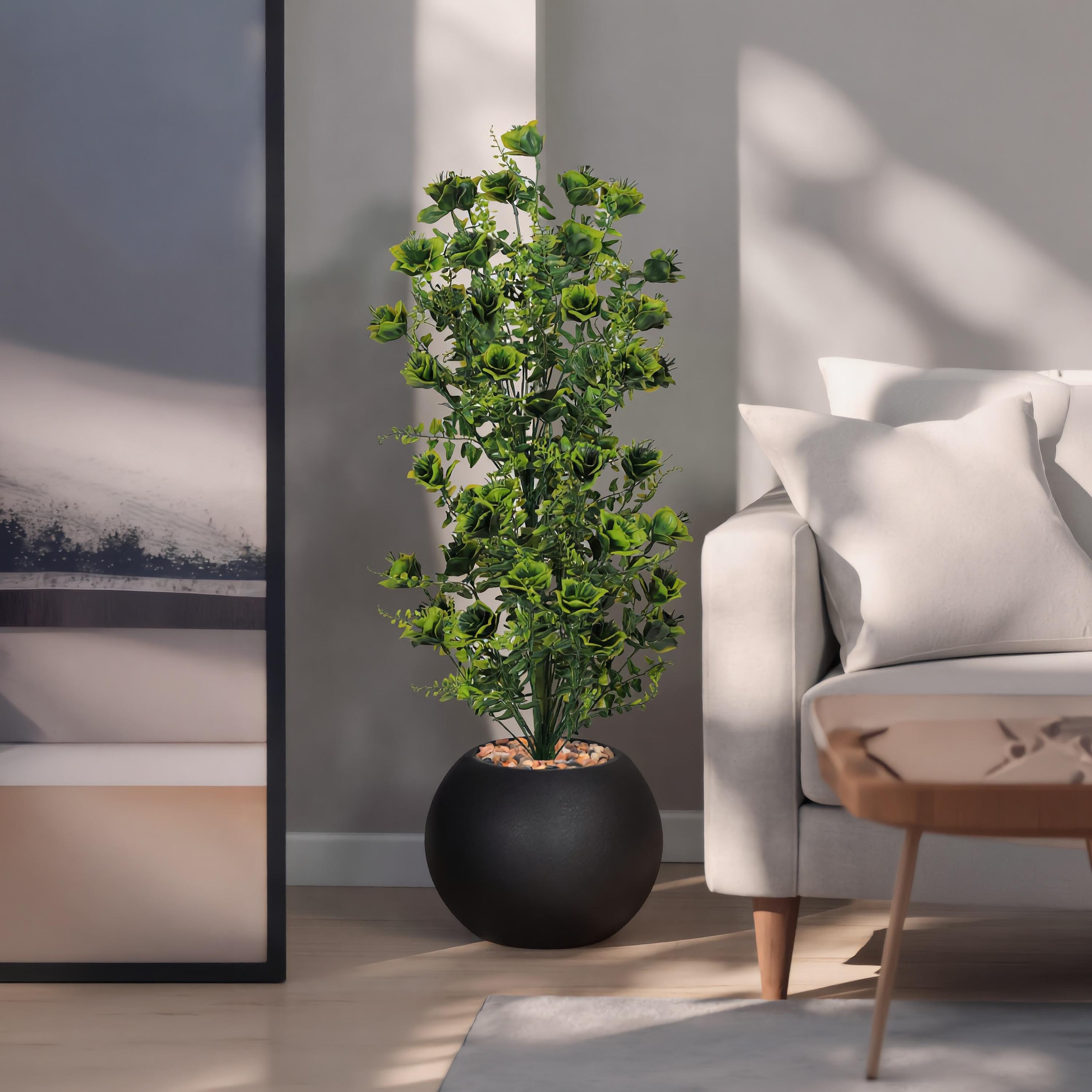 نبتة صناعية مزهرة في أصيص من ماريا هومز-household-gardenandoutdoor-artificialflowersandplants-flowers-image-1