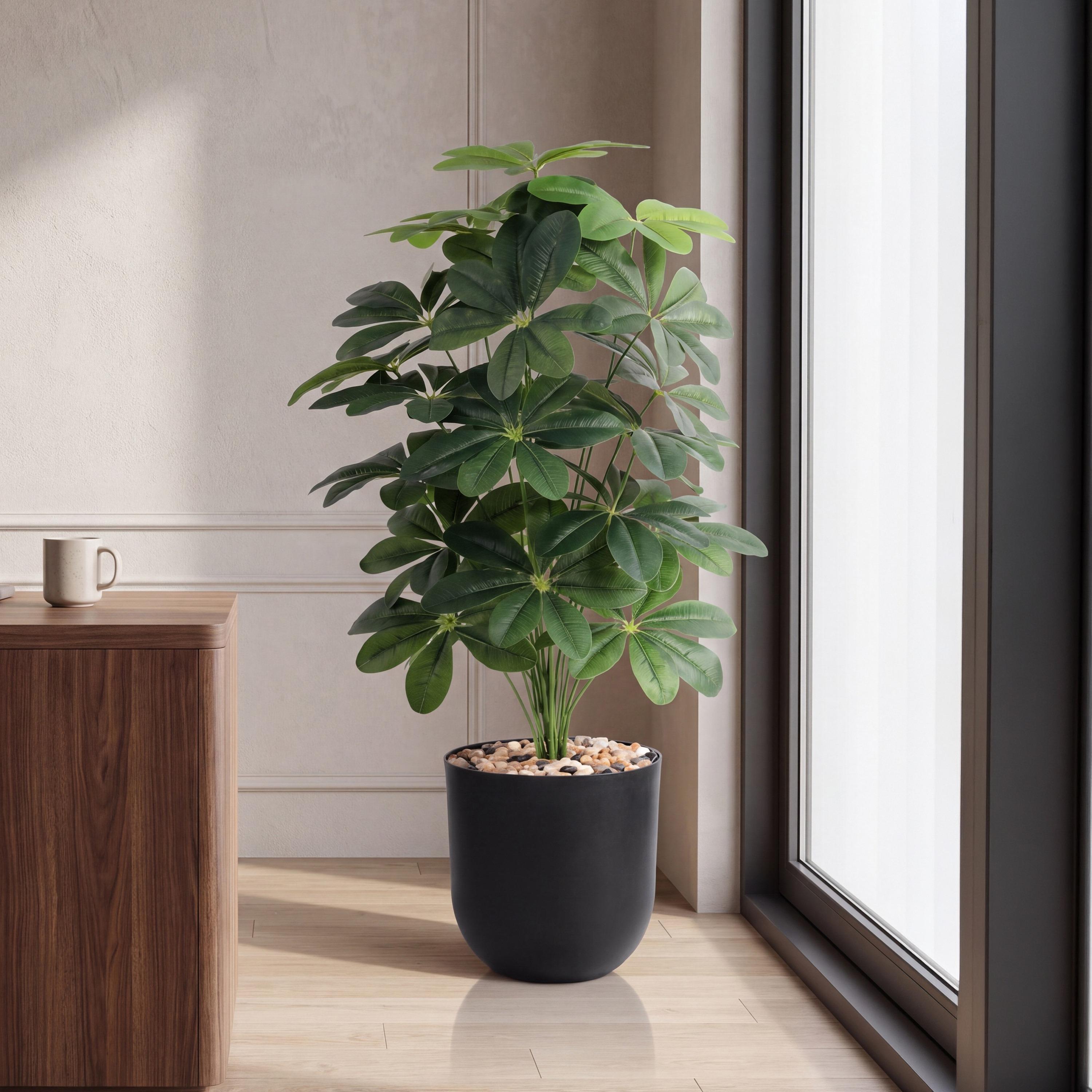 نبتة شيفليرا صناعية بأصيص من ماريا هومز-household-gardenandoutdoor-artificialflowersandplants-flowers-image-1