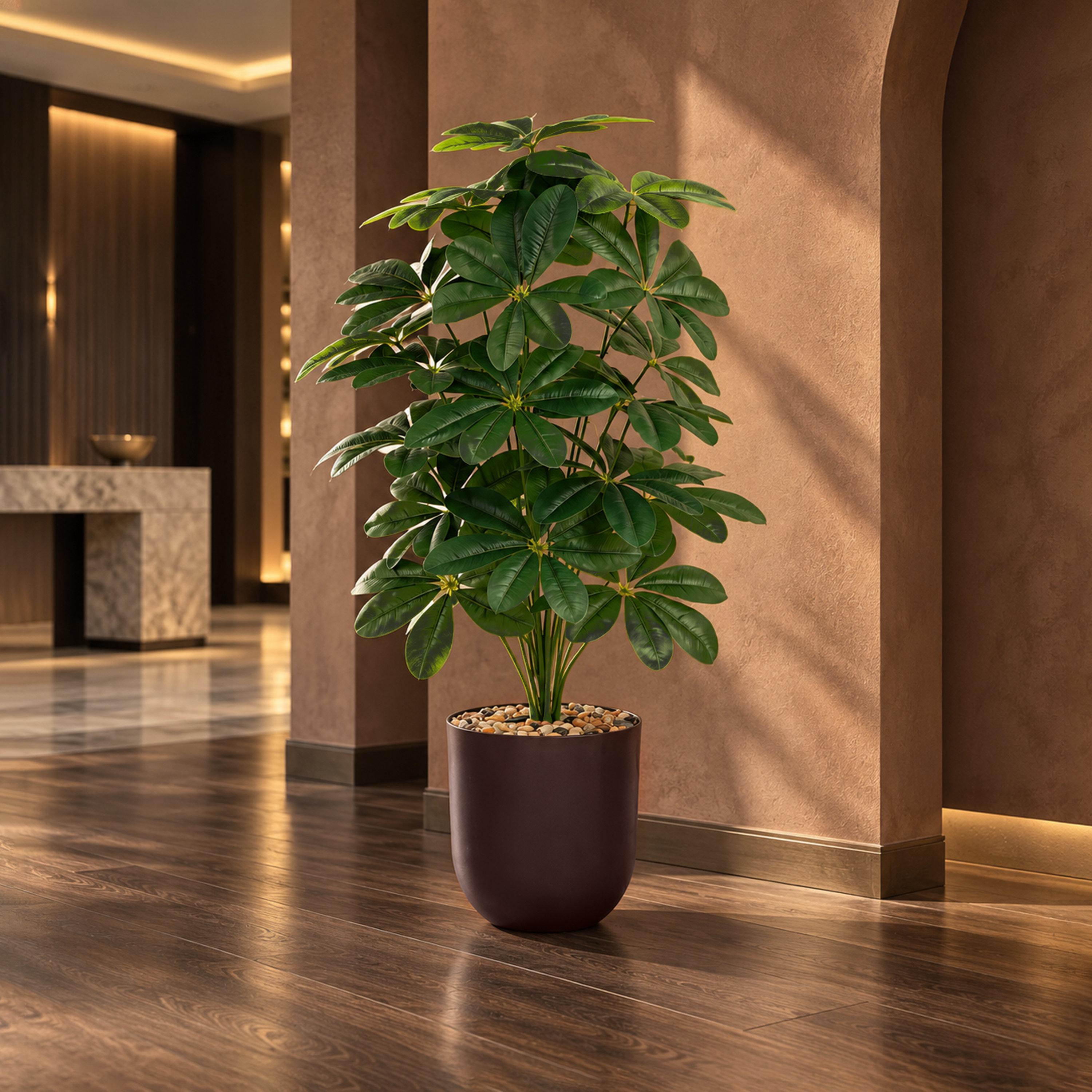 نبتة شيفليرا صناعية بأصيص من ماريا هومز-household-gardenandoutdoor-artificialflowersandplants-flowers-image-1