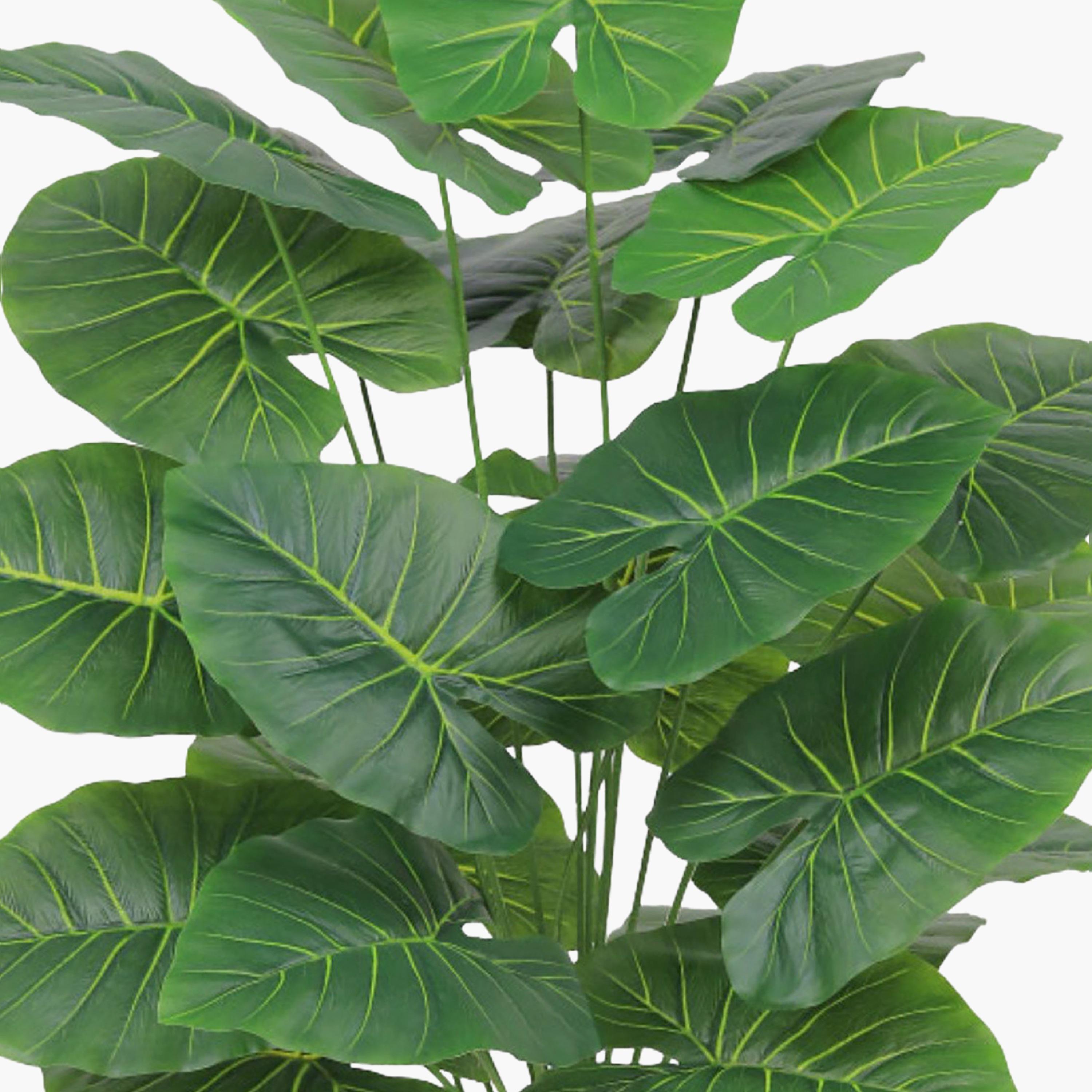Maria Homes Potted Artificial Elephant Ear Plant-household-gardenandoutdoor-artificialflowersandplants-flowers-image-3