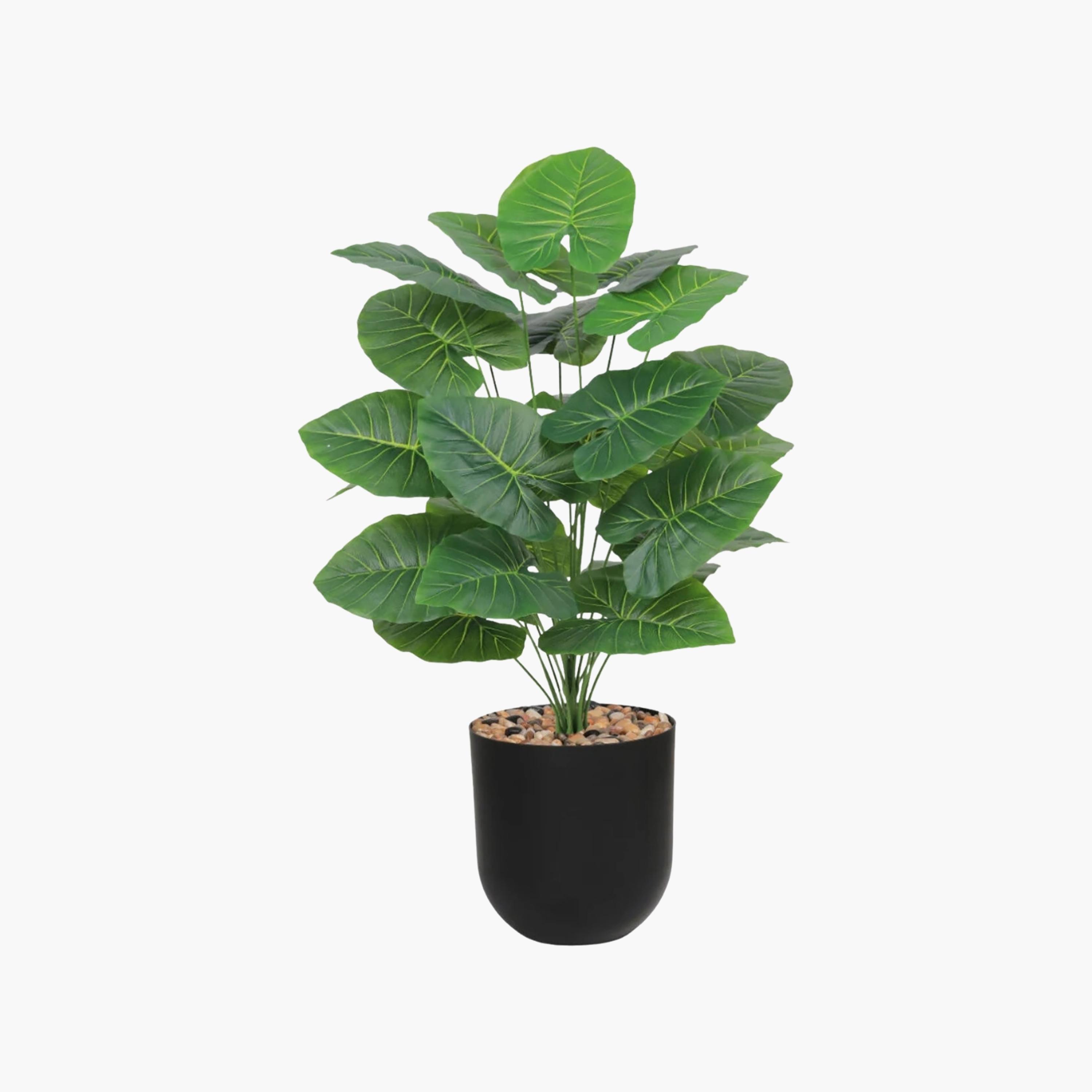 Maria Homes Potted Artificial Elephant Ear Plant-household-gardenandoutdoor-artificialflowersandplants-flowers-image-2