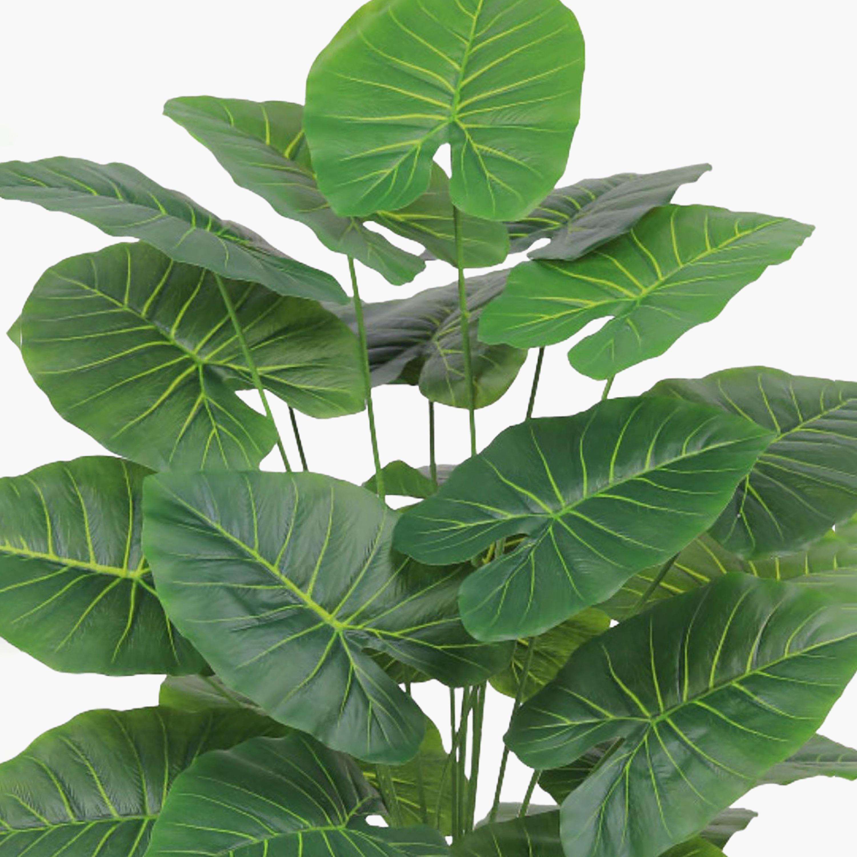 Maria Homes Potted Artificial Elephant Ear Plant-household-gardenandoutdoor-artificialflowersandplants-flowers-image-3