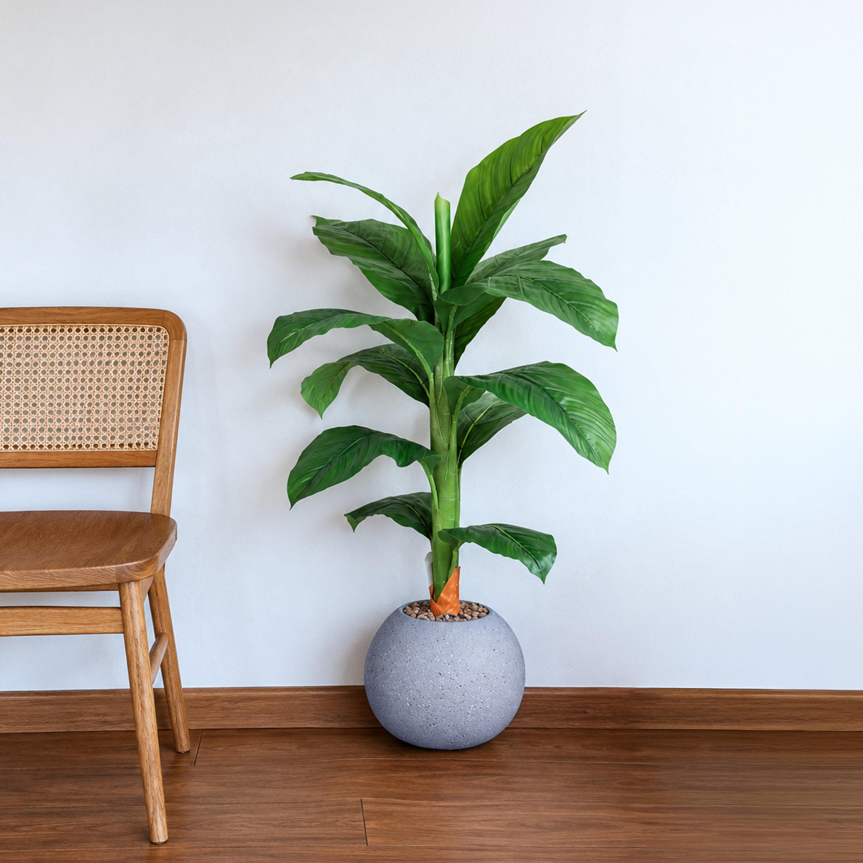 نبتة أوراق صناعية بأصيص من ماريا هومز-household-gardenandoutdoor-artificialflowersandplants-flowers-image-1