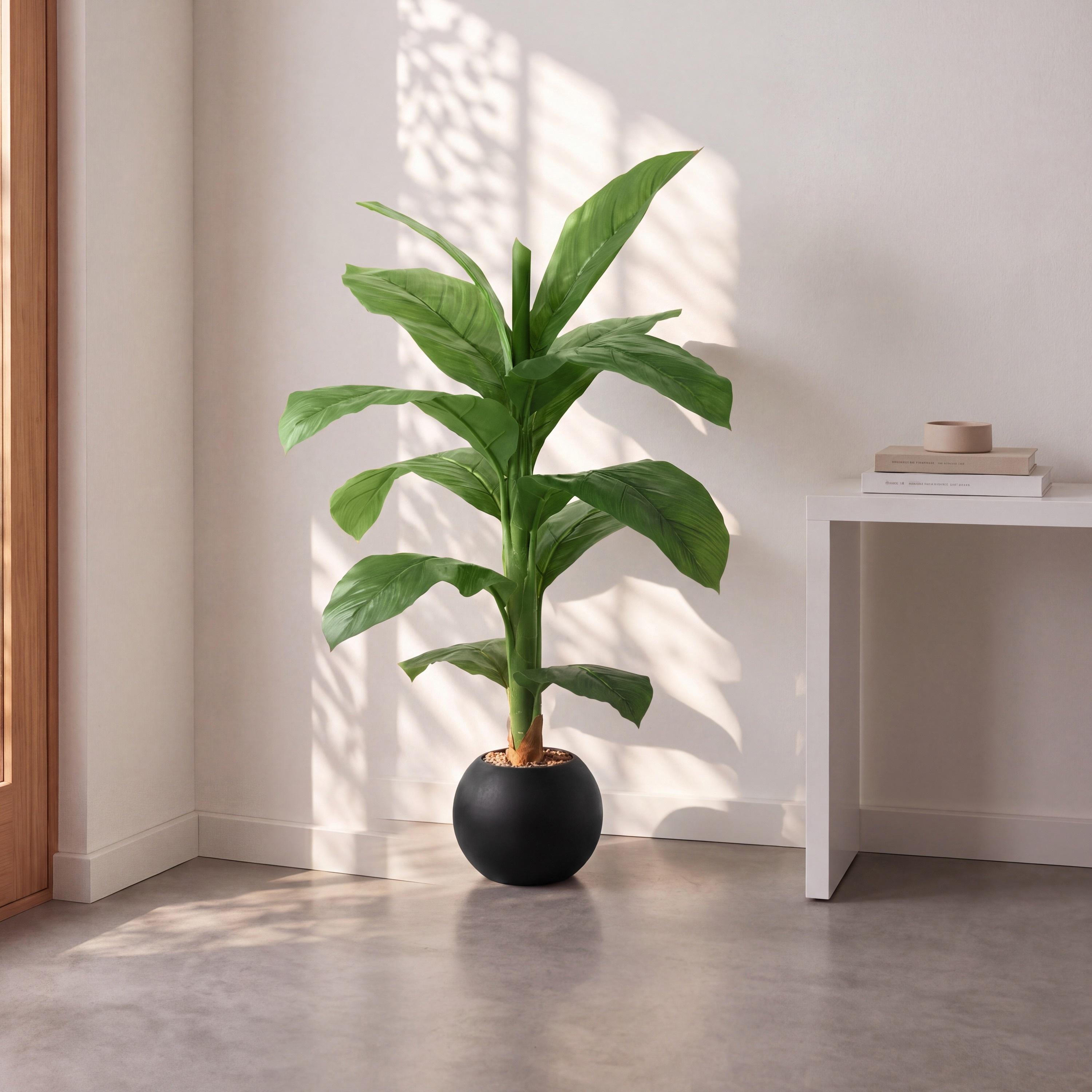 نبتة أوراق صناعية بأصيص من ماريا هومز-household-gardenandoutdoor-artificialflowersandplants-flowers-image-1