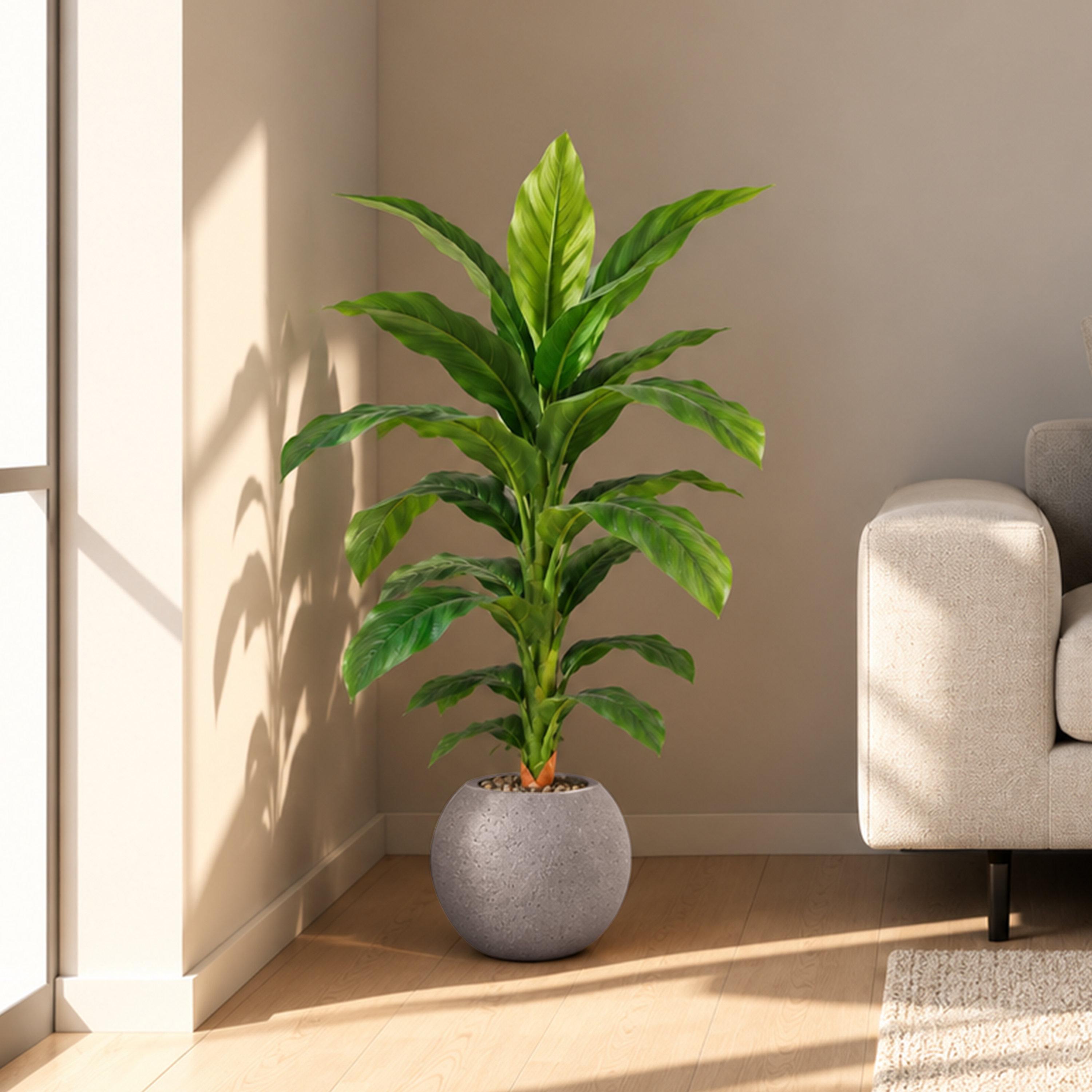 نبتة أوراق صناعية بأصيص من ماريا هومز-household-gardenandoutdoor-artificialflowersandplants-flowers-image-1