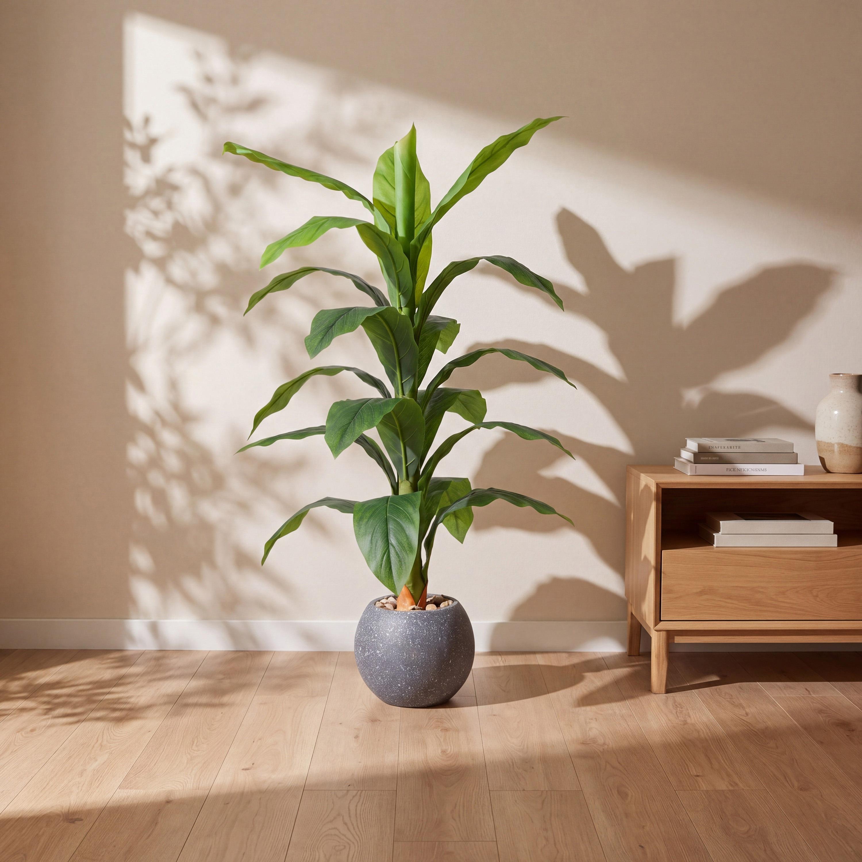 نبتة أوراق صناعية بأصيص من ماريا هومز-household-gardenandoutdoor-artificialflowersandplants-flowers-image-1