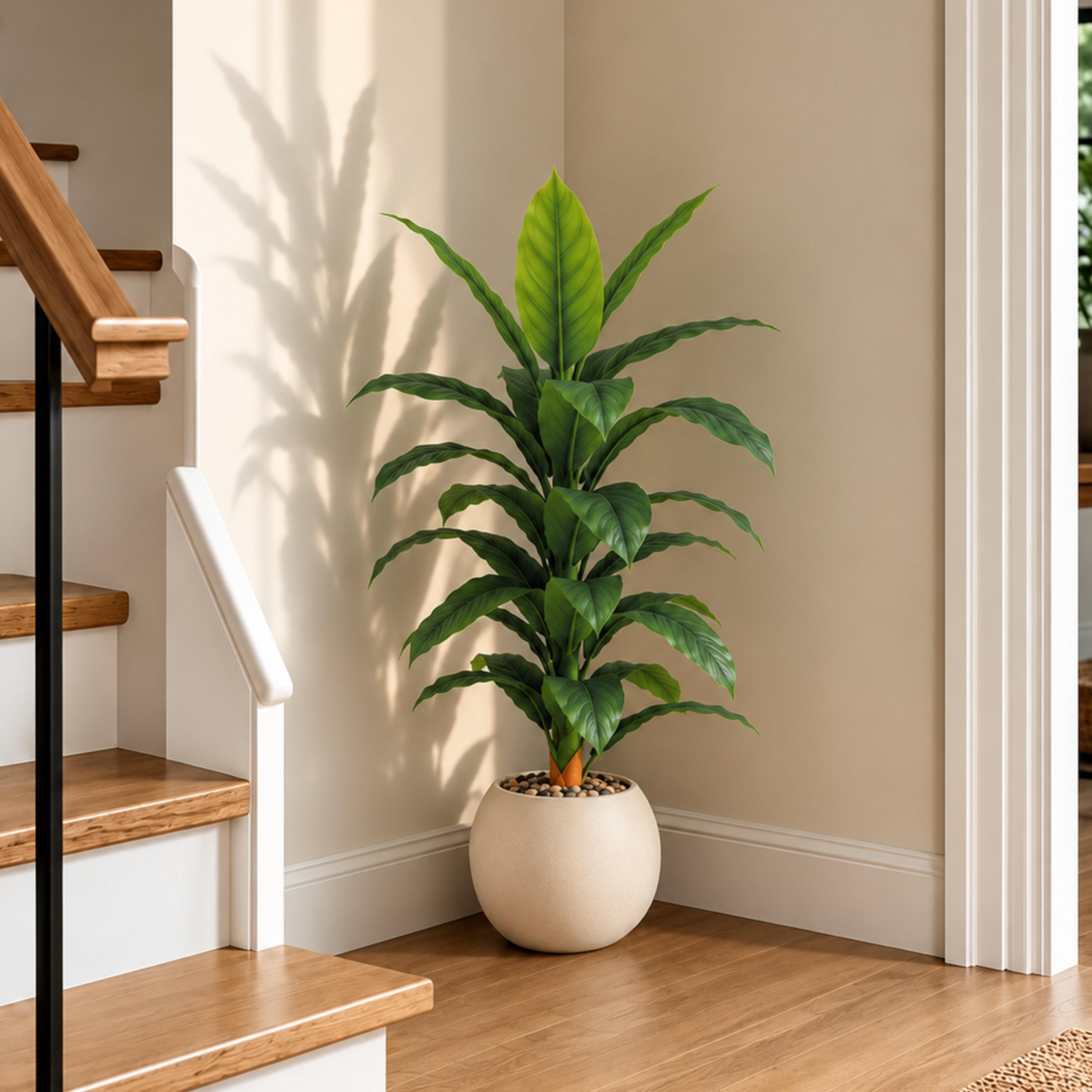 نبتة أوراق صناعية بأصيص من ماريا هومز-household-gardenandoutdoor-artificialflowersandplants-flowers-image-1