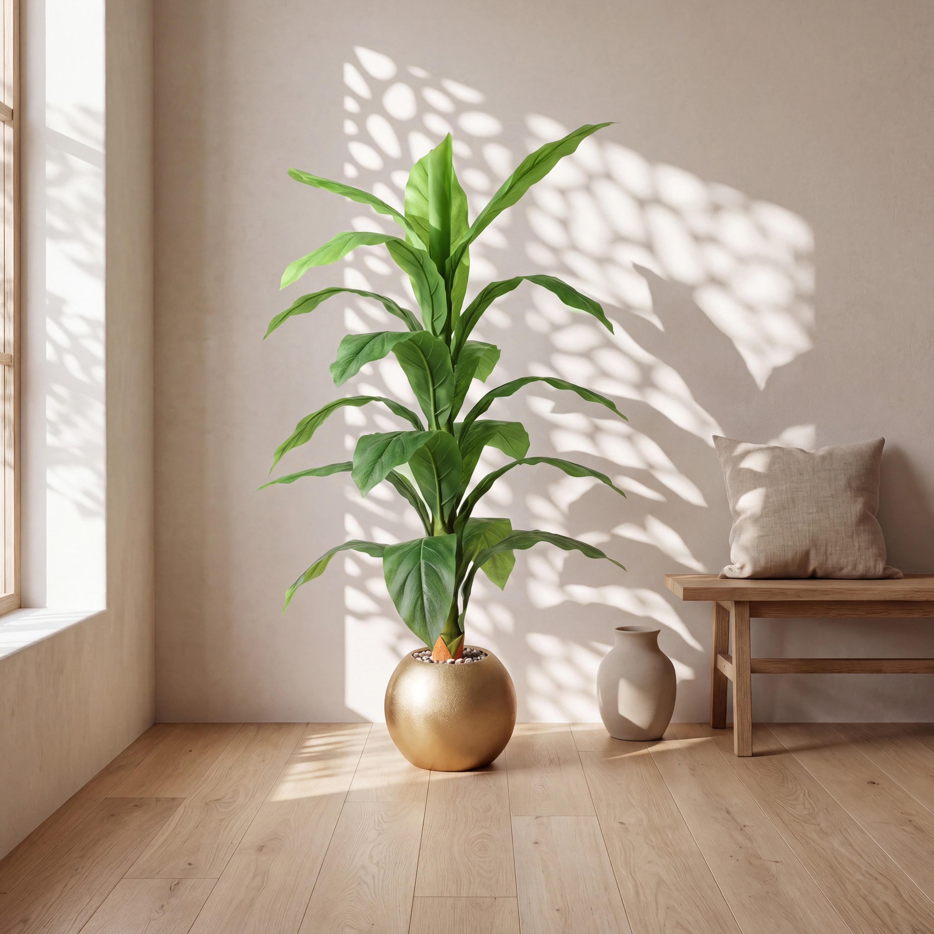 نبتة أوراق صناعية بأصيص من ماريا هومز-household-gardenandoutdoor-artificialflowersandplants-flowers-image-1