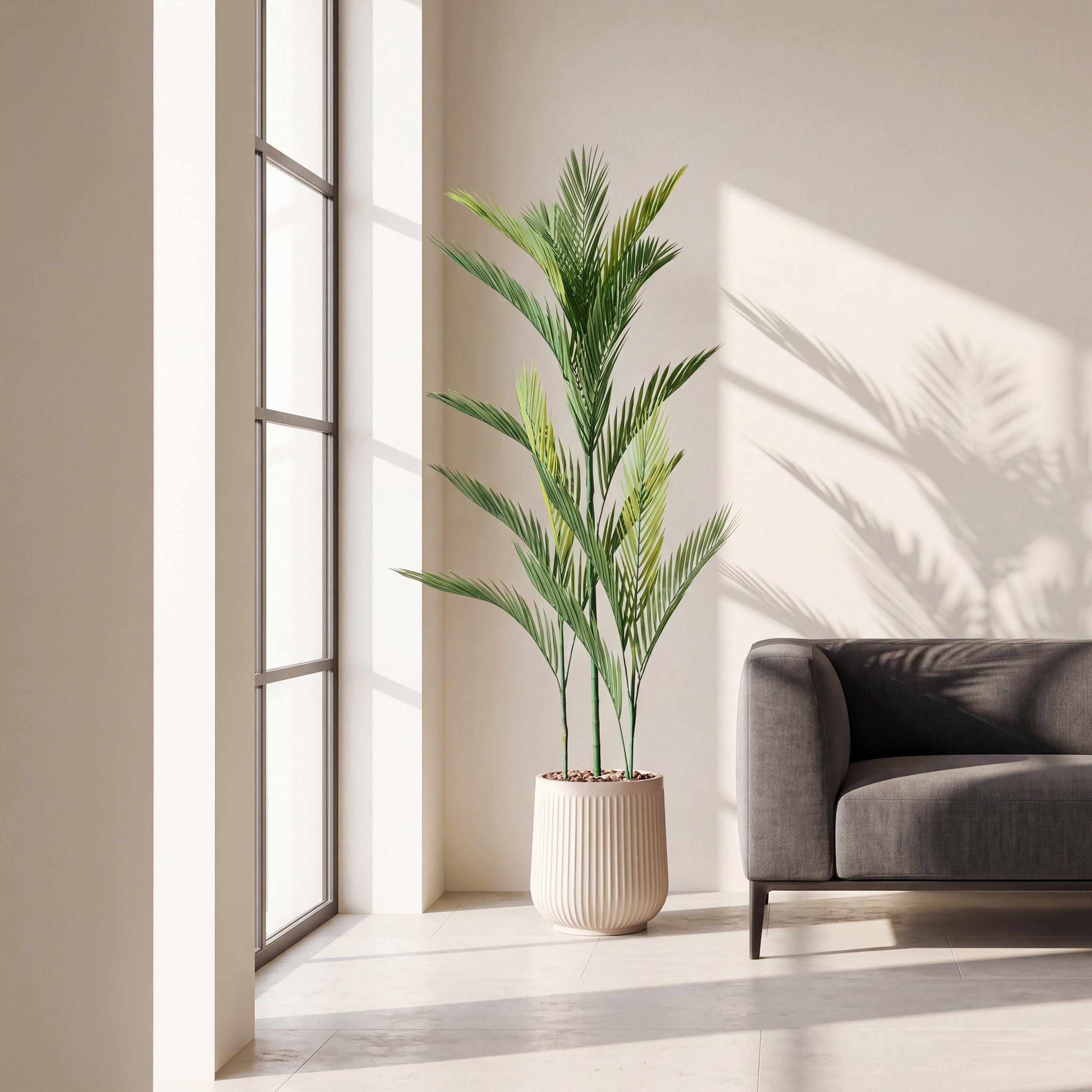 نبتة أريكا بالم صناعية بأصيص من ماريا هومز-household-gardenandoutdoor-artificialflowersandplants-flowers-image-1