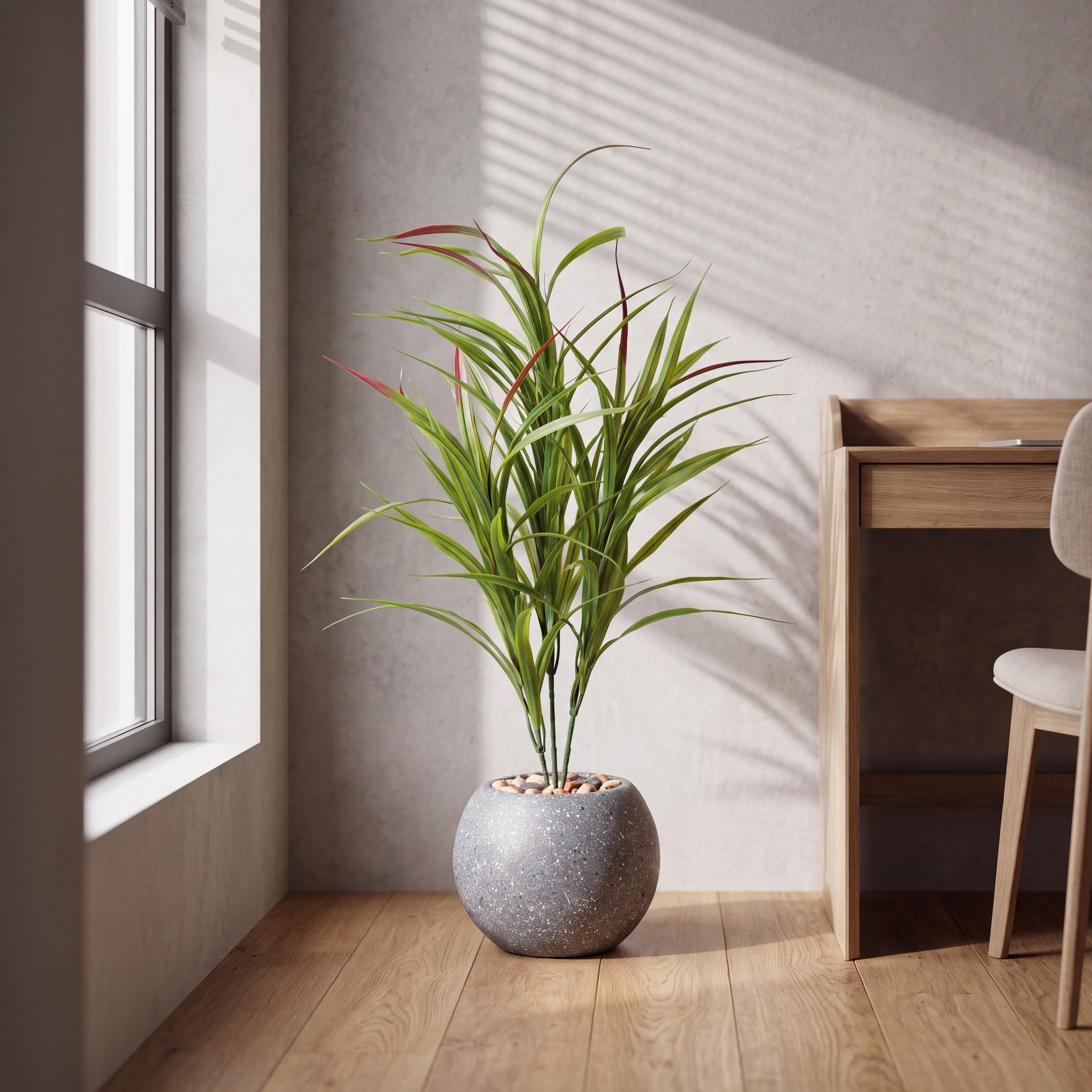 Maria Homes Potted Artificial Cordyline Plant-household-gardenandoutdoor-artificialflowersandplants-flowers-image-1