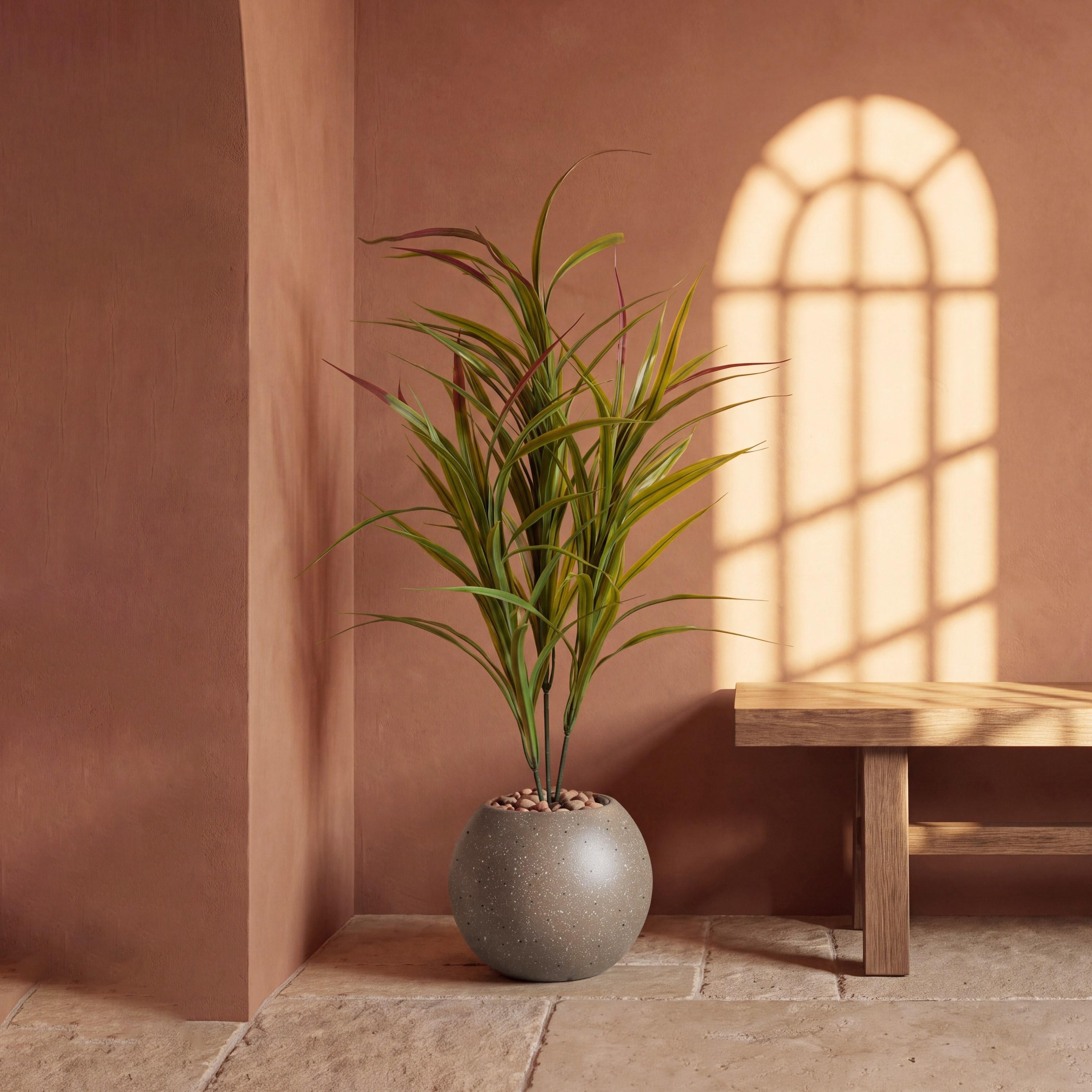 Maria Homes Potted Artificial Cordyline Plant-household-gardenandoutdoor-artificialflowersandplants-flowers-image-1