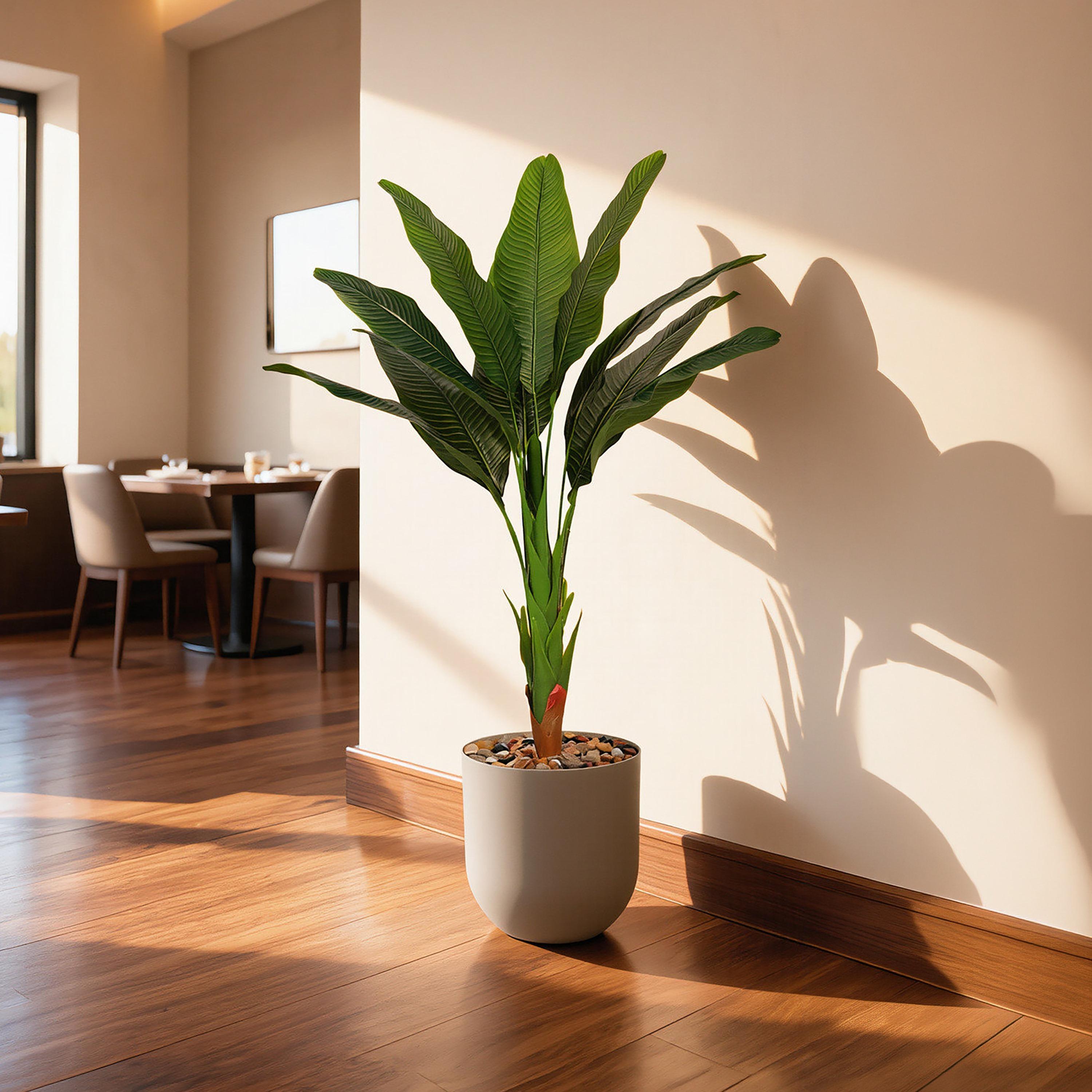 نبتة عصفور الجنة صناعية في أصيص من ماريا هومز-household-gardenandoutdoor-artificialflowersandplants-flowers-image-1