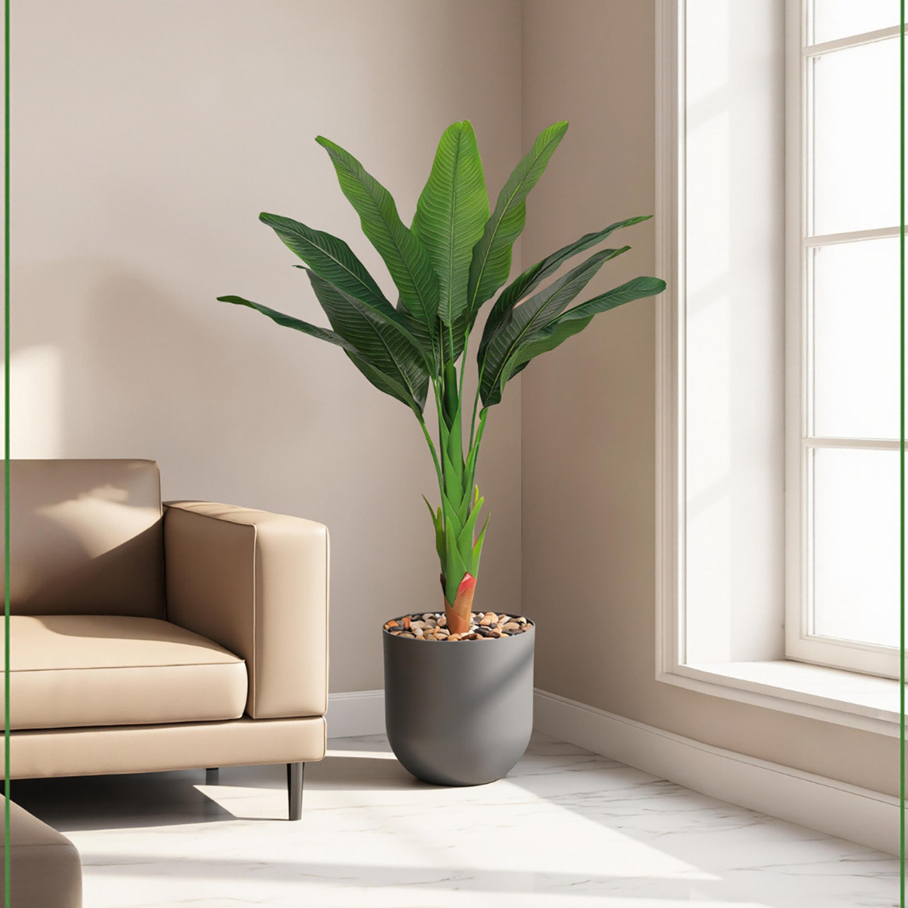 نبتة عصفور الجنة صناعية في أصيص من ماريا هومز-household-gardenandoutdoor-artificialflowersandplants-flowers-image-1
