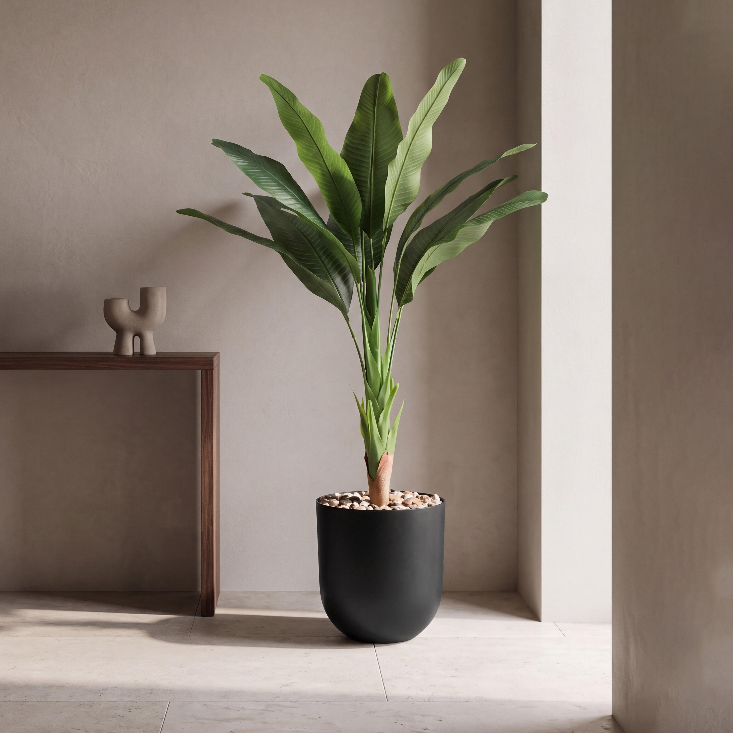 نبتة عصفور الجنة صناعية في أصيص من ماريا هومز-household-gardenandoutdoor-artificialflowersandplants-flowers-image-1