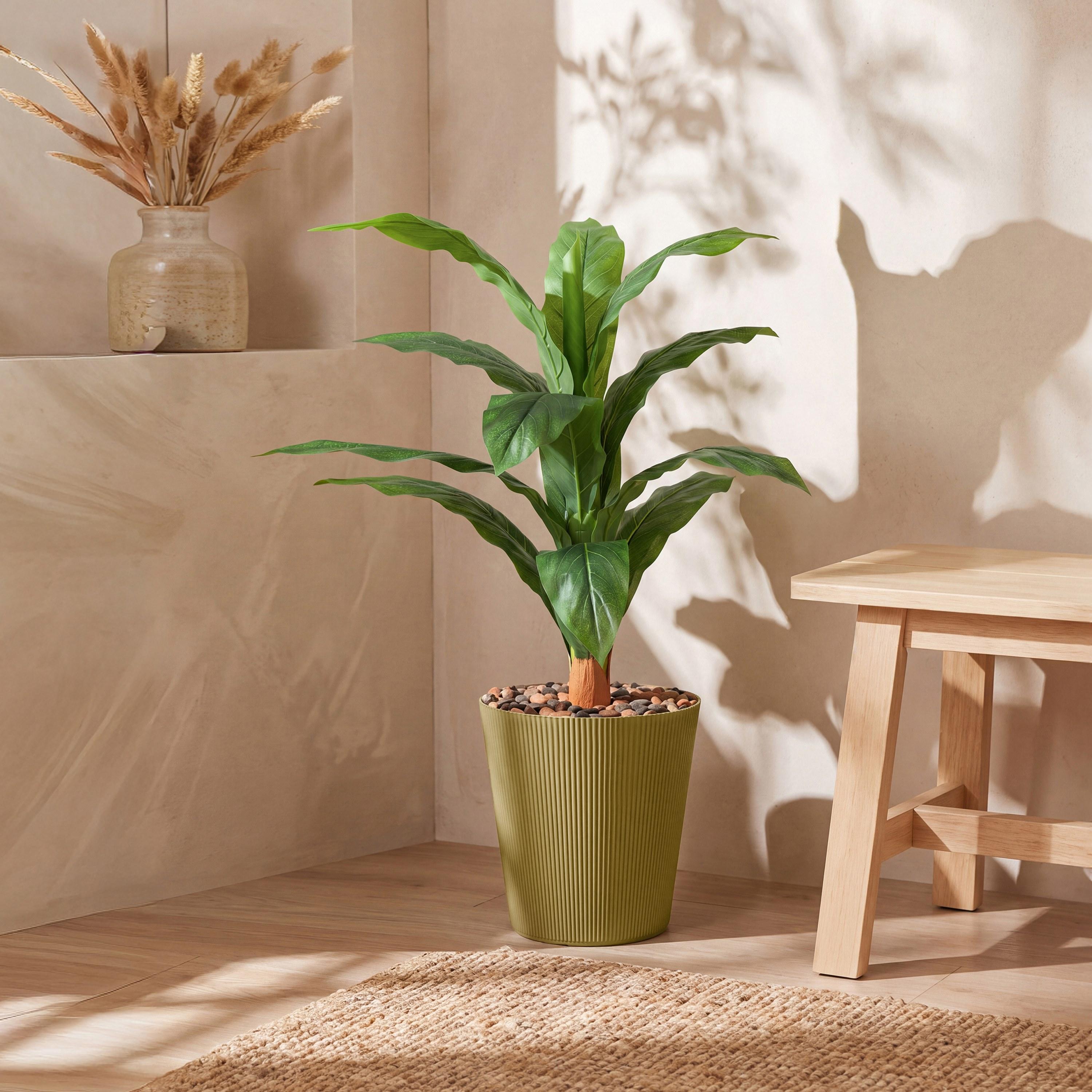 نبتة أوراق صناعية بأصيص من ماريا هومز-household-gardenandoutdoor-artificialflowersandplants-flowers-image-1