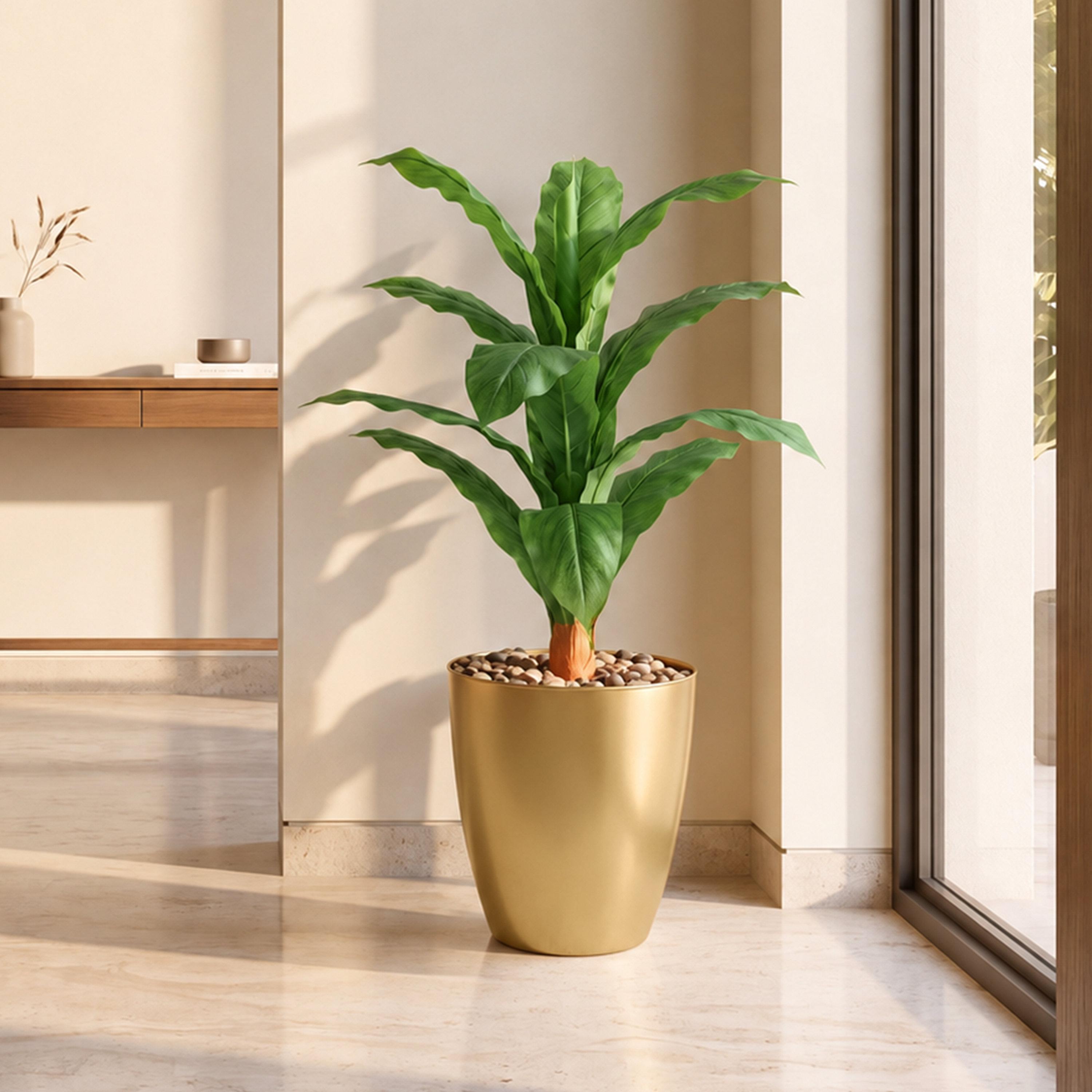 نبتة أوراق صناعية بأصيص من ماريا هومز-household-gardenandoutdoor-artificialflowersandplants-flowers-image-1