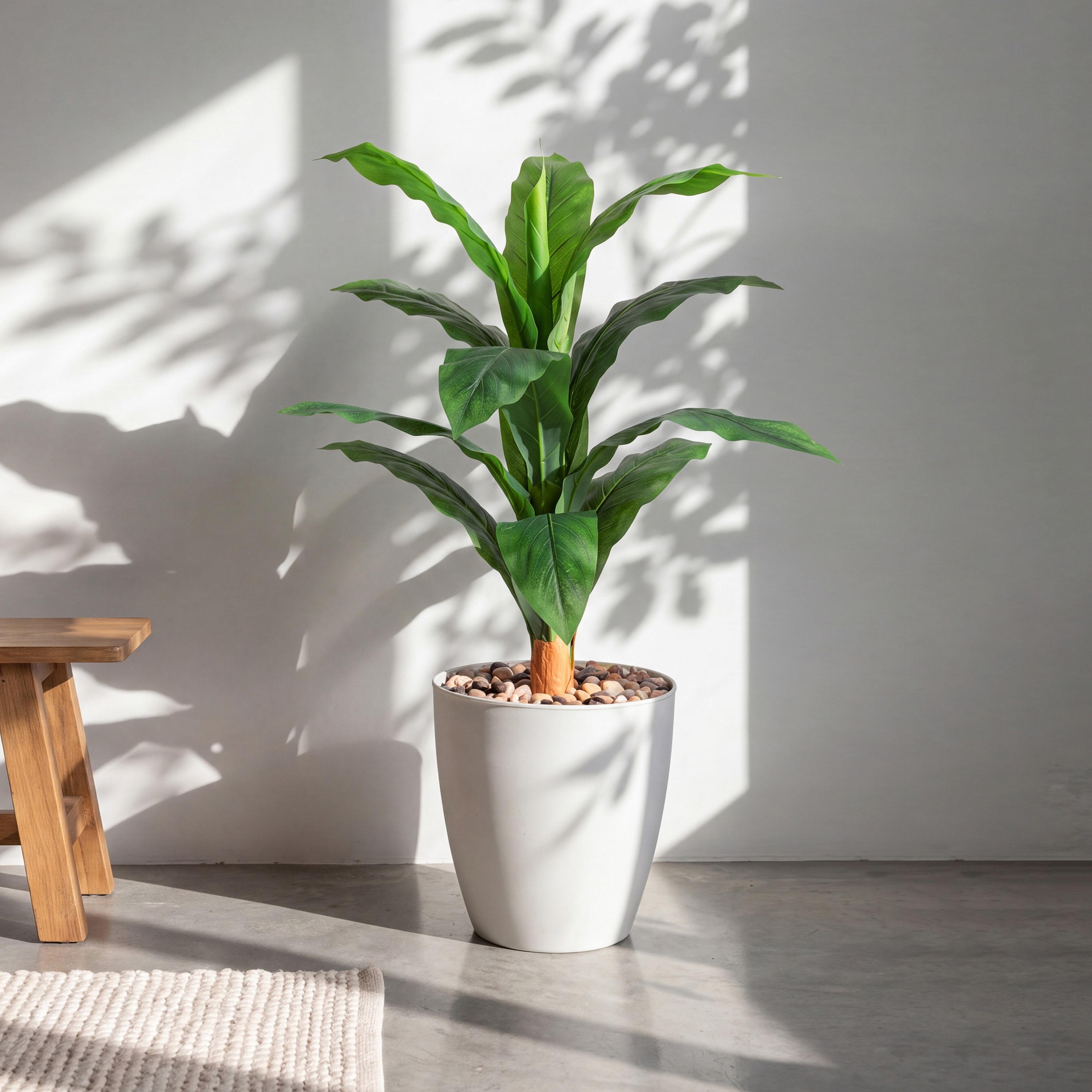 نبتة أوراق صناعية بأصيص من ماريا هومز-household-gardenandoutdoor-artificialflowersandplants-flowers-image-1