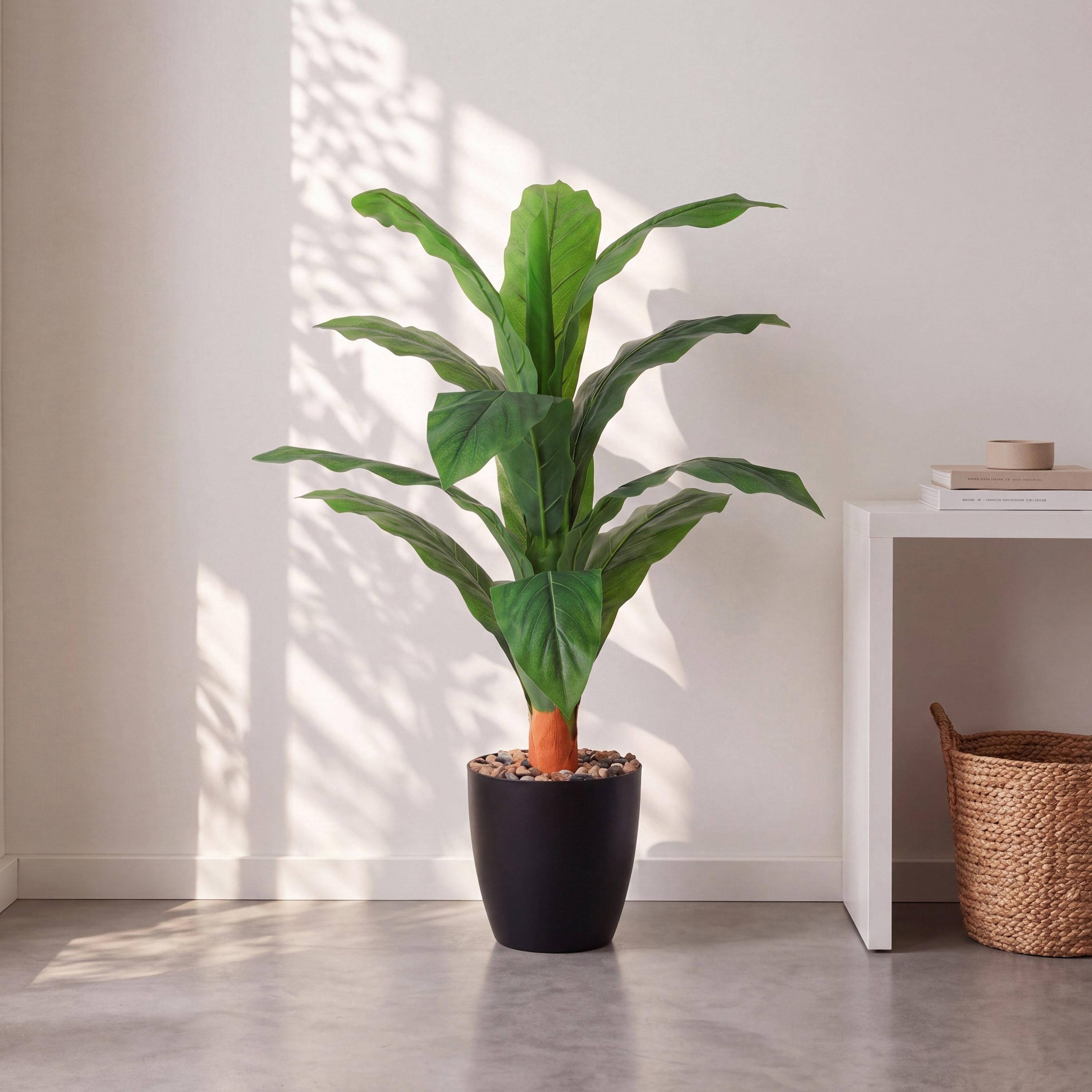 نبتة أوراق صناعية بأصيص من ماريا هومز-household-gardenandoutdoor-artificialflowersandplants-flowers-image-1