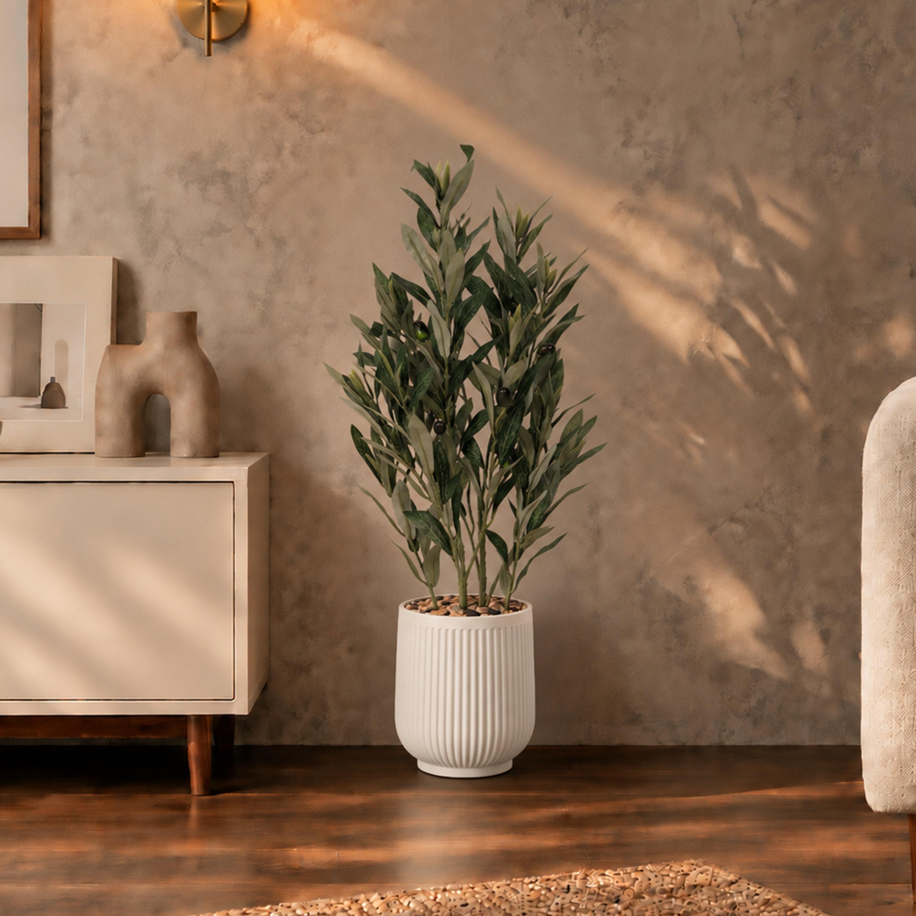 Maria Homes Potted Artificial Olive Plant-household-gardenandoutdoor-artificialflowersandplants-flowers-image-1