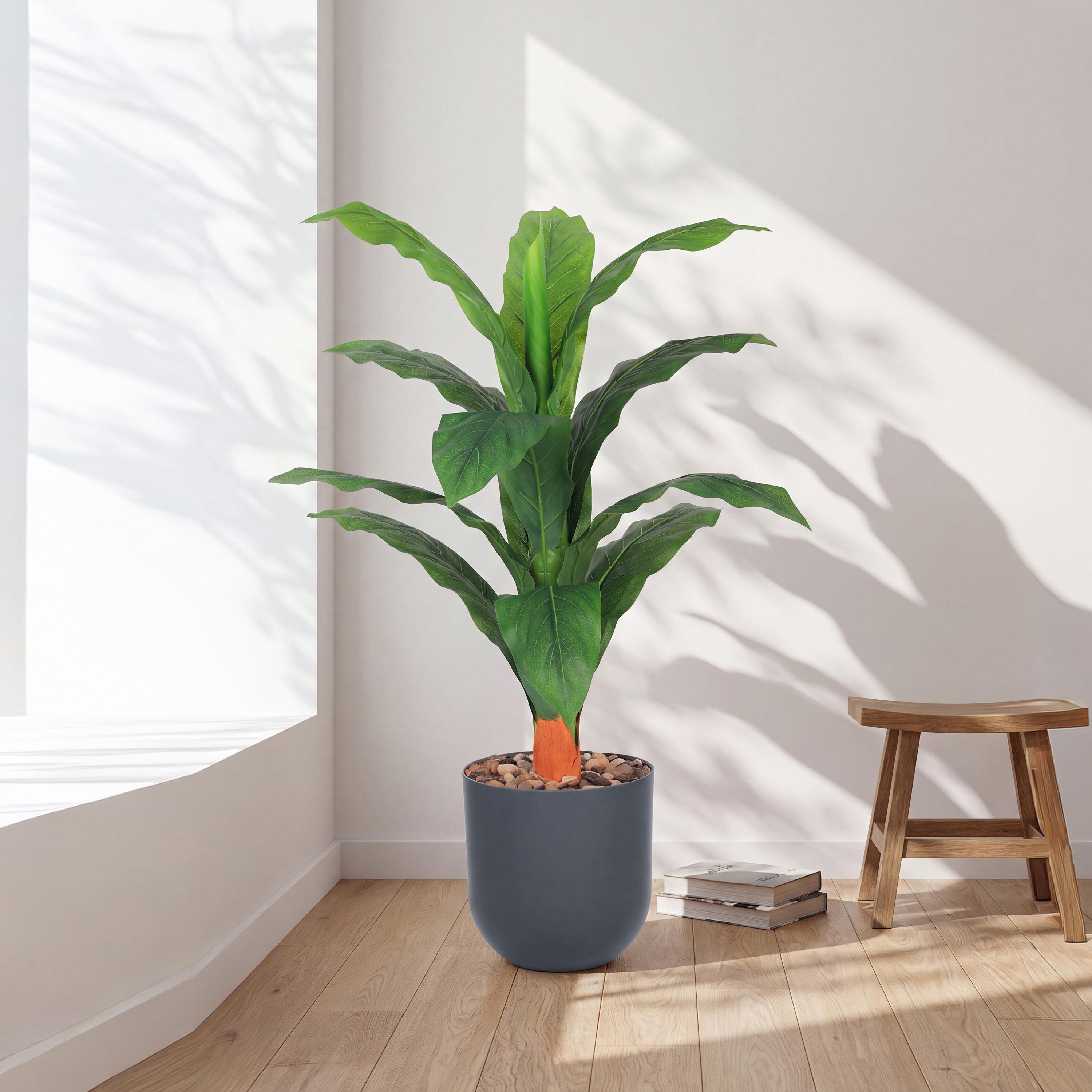 نبتة أوراق صناعية بأصيص من ماريا هومز-household-gardenandoutdoor-artificialflowersandplants-flowers-image-1