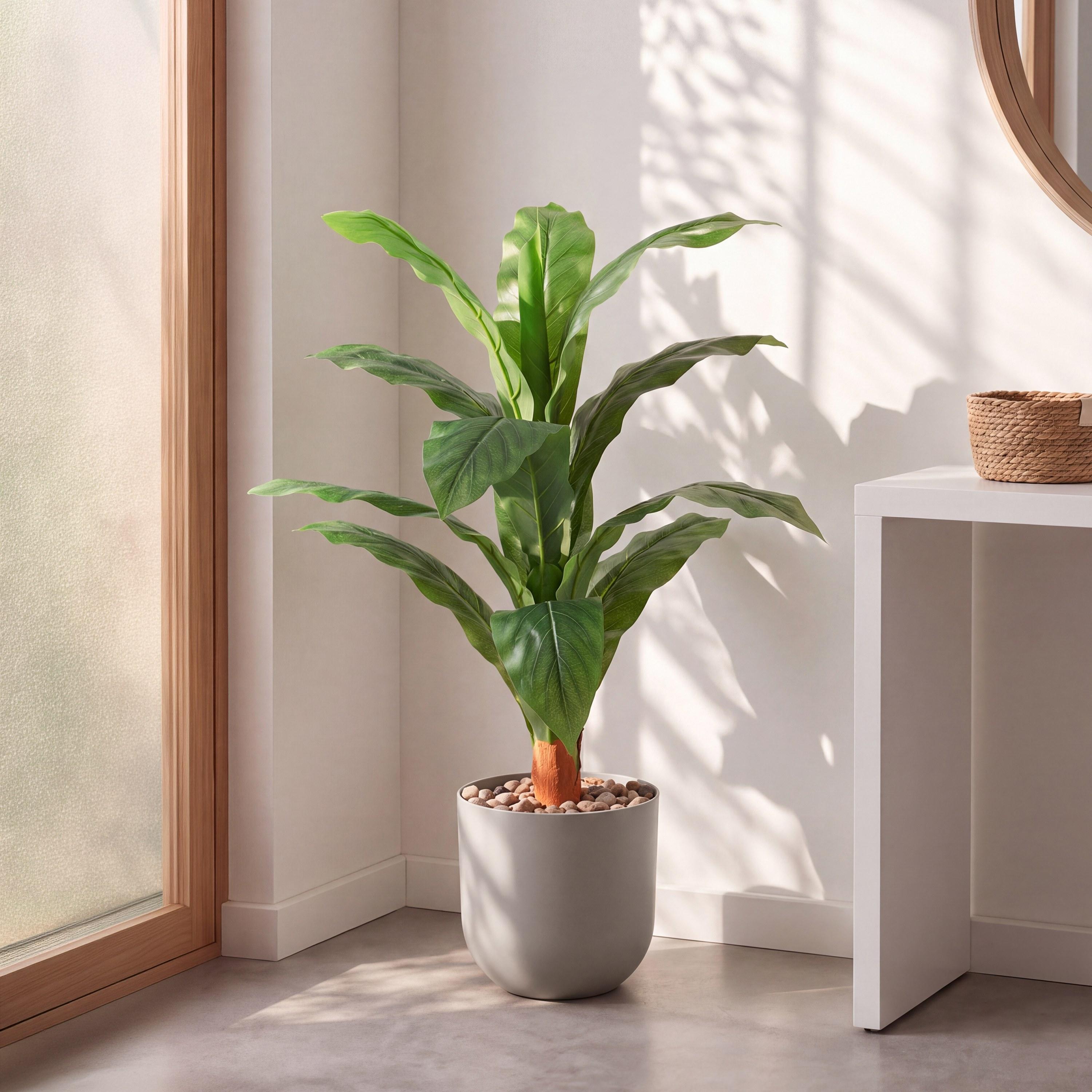 نبتة أوراق صناعية بأصيص من ماريا هومز-household-gardenandoutdoor-artificialflowersandplants-flowers-image-1