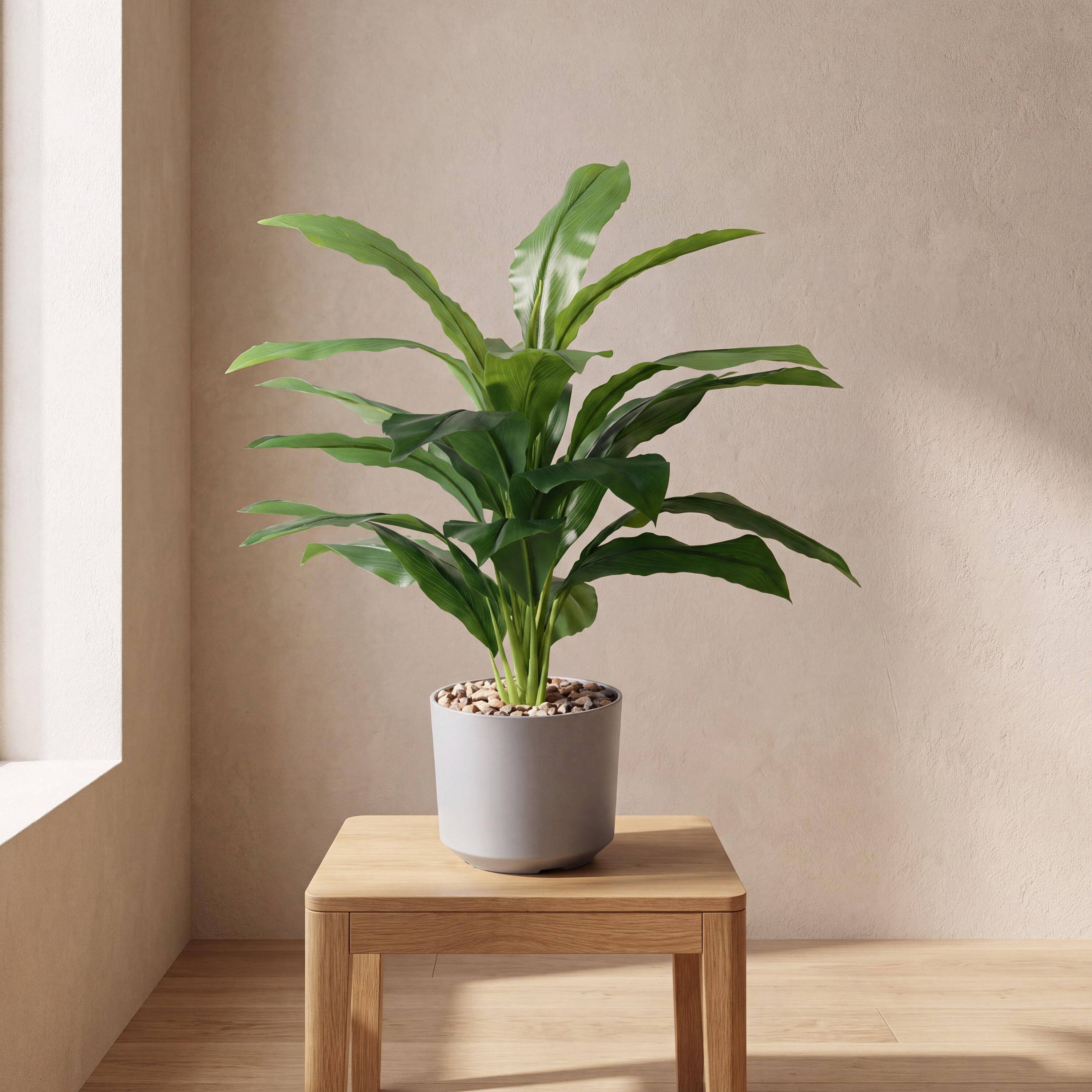 Maria Homes Potted Artificial Leaf Plant-household-gardenandoutdoor-artificialflowersandplants-flowers-image-1