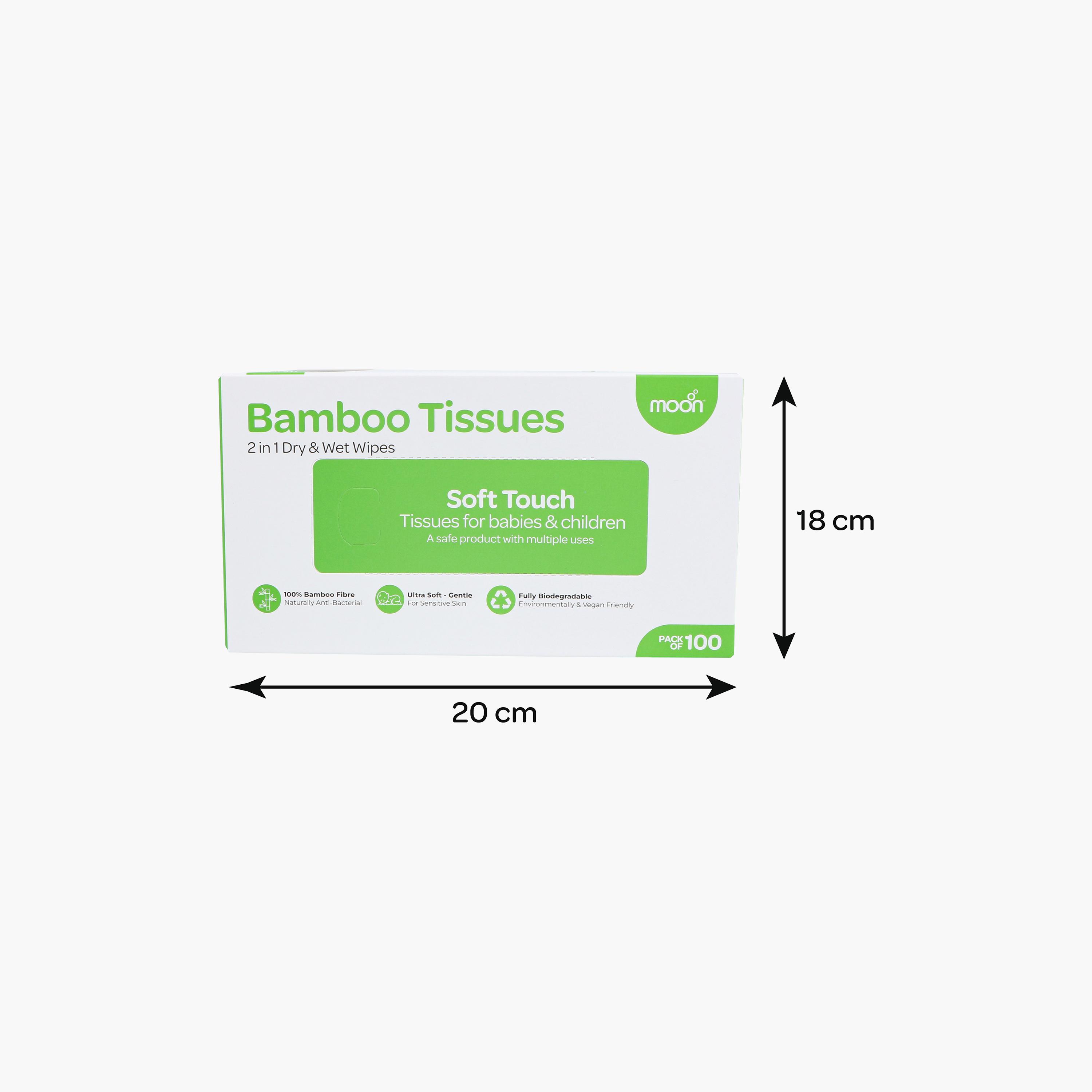 مناديل بامبو 2 في 1 جافة ومبللة 500 قطعة من مون-baby-diapering-babywipes-image-4
