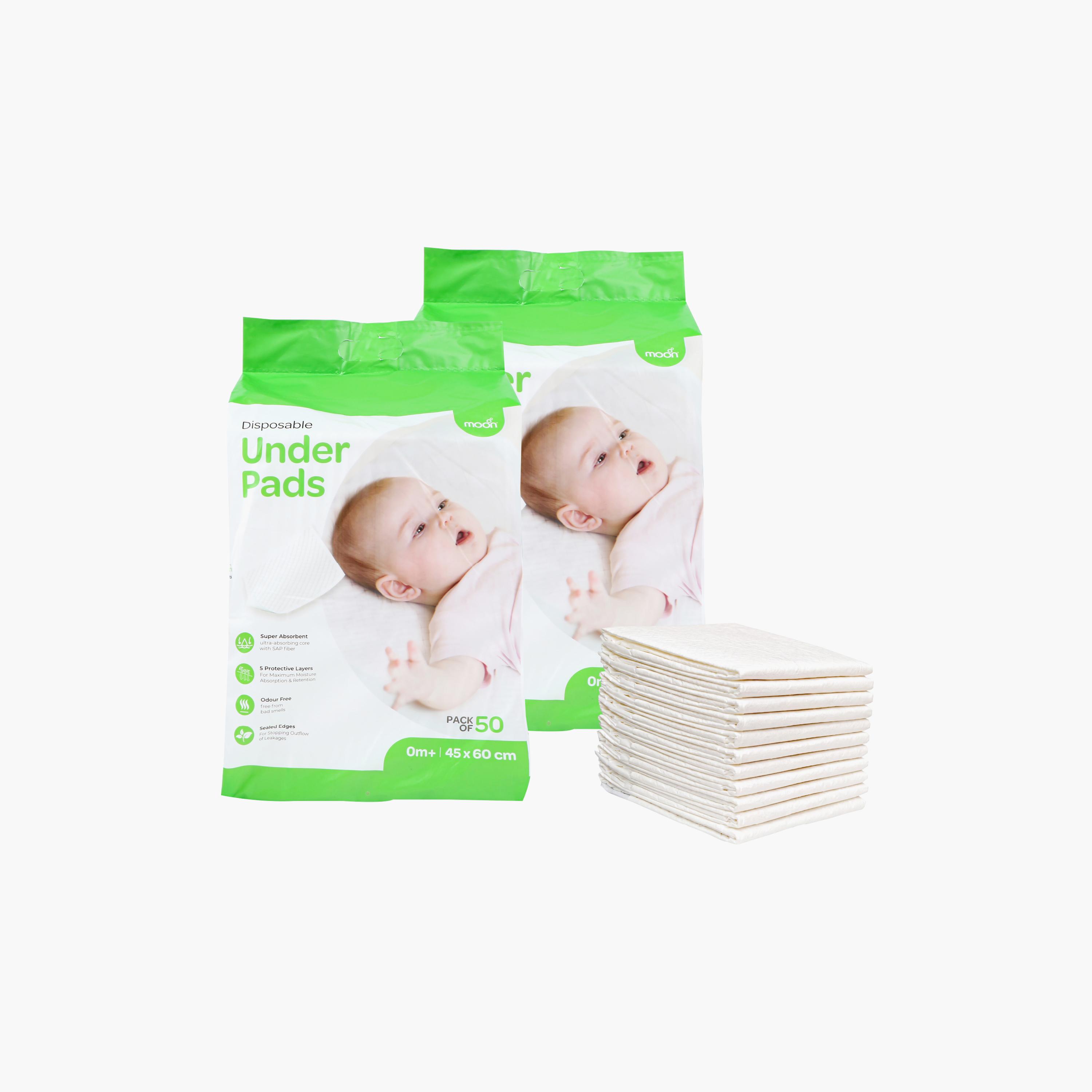 مفارش تغيير يمكن التخلص منها 100 قطعة من مون-baby-diapering-diapers-image-4