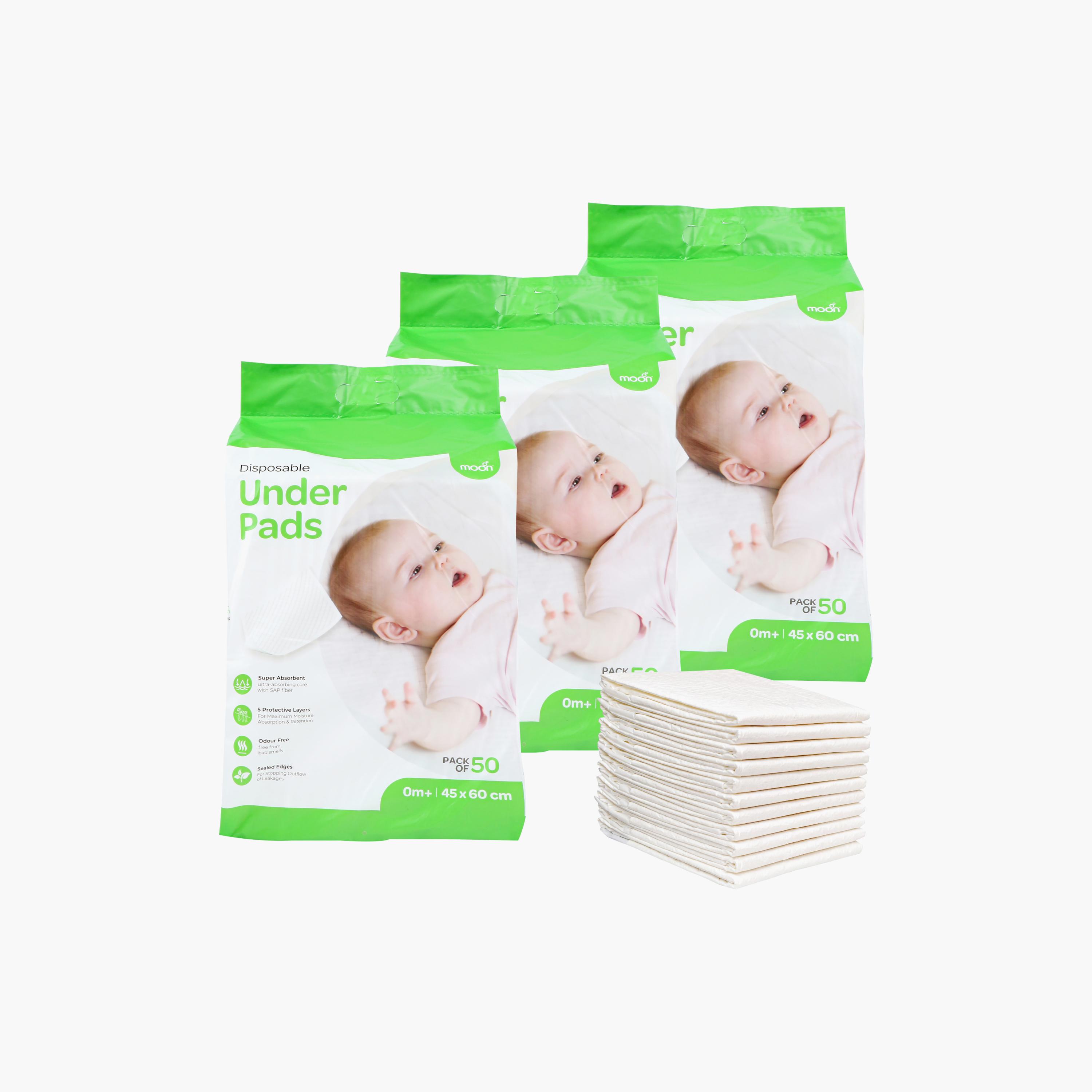 مفارش وقاية للاستعمال مرة واحدة 150 قطعة من مون-baby-diapering-diapers-image-4