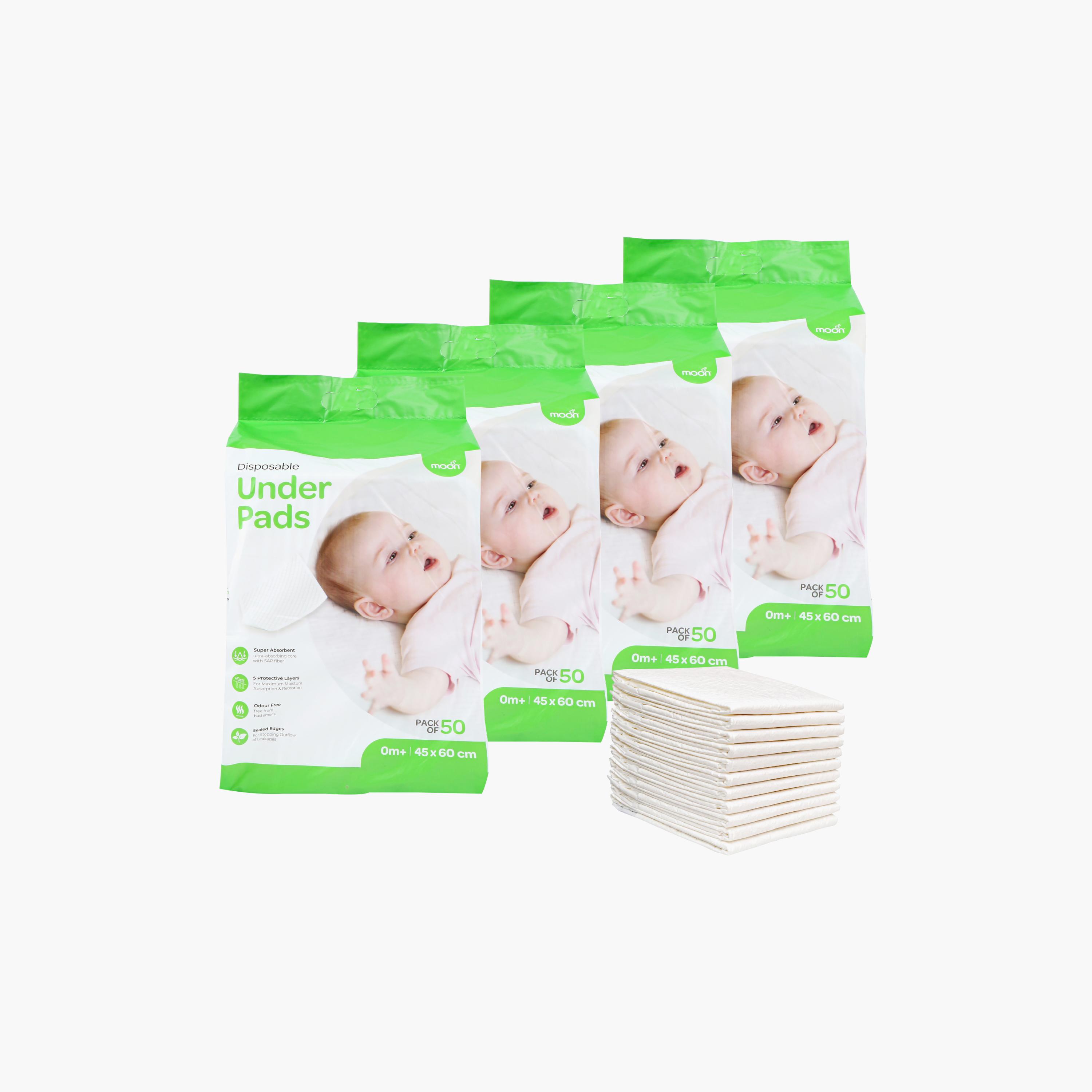 مفارش وقاية للاستعمال مرة واحدة 200 قطعة من مون-baby-diapering-diapers-image-4