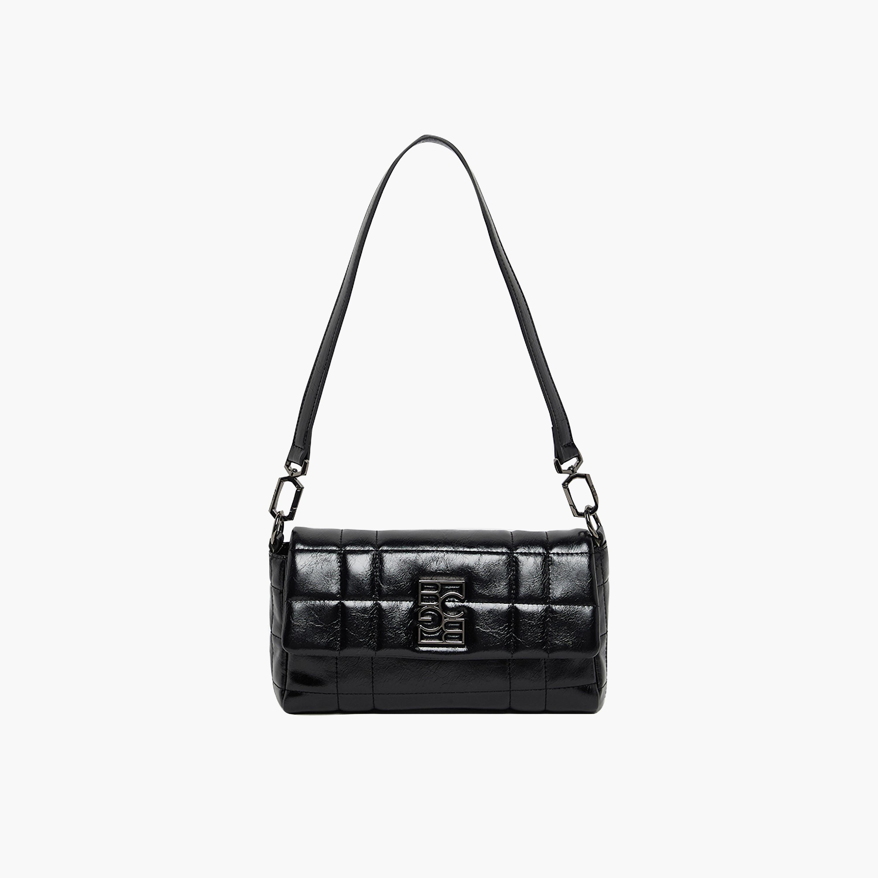 بي سي بي جي - شنطة كتف مبطنة بغطاء وحزام قابل للفصل | 24 × 9 × 13.5 سم-women-bagsandwallets-handbags-image-1