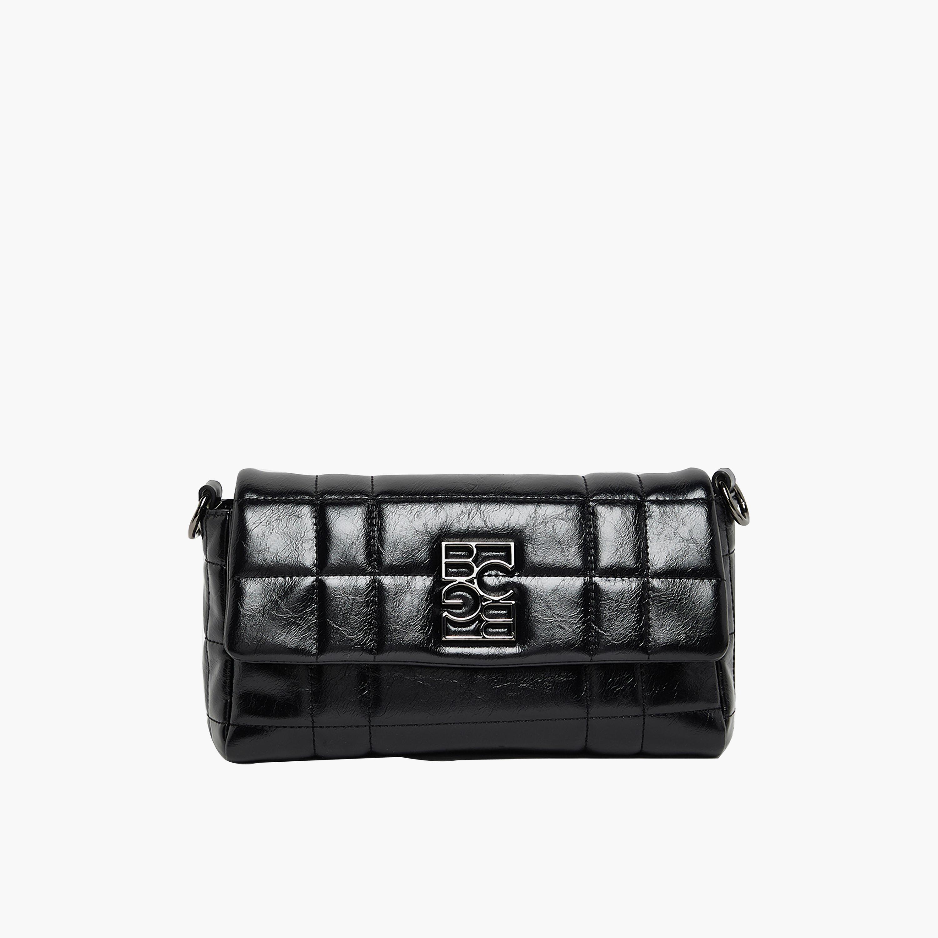 بي سي بي جي - شنطة كتف مبطنة بغطاء وحزام قابل للفصل | 24 × 9 × 13.5 سم-women-bagsandwallets-handbags-image-6