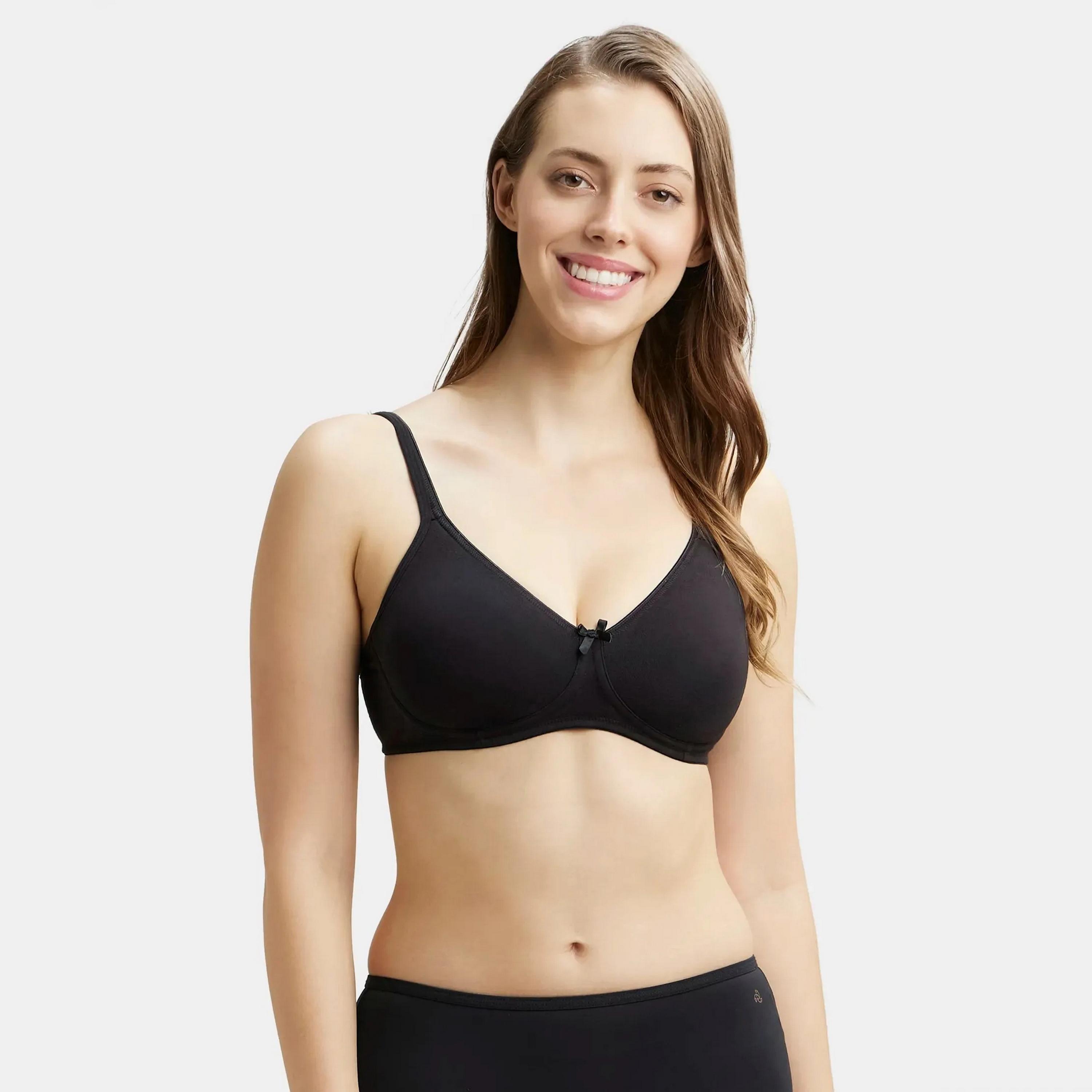 حمالة صدر نسائية مبطنة سادة بسلك من جوكي-women-clothing-lingerie-bras-image-1