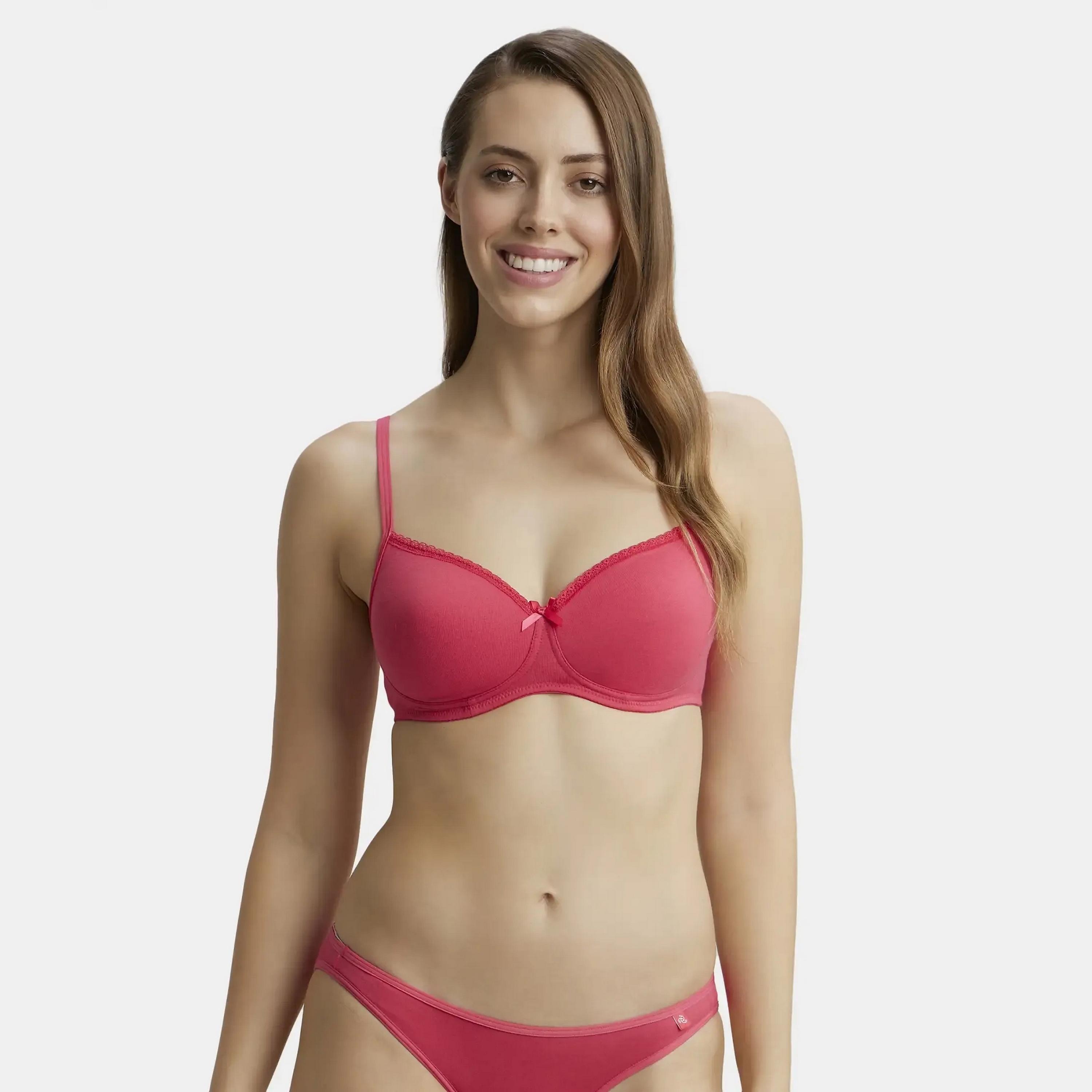 حمالة صدر نسائية مبطنة سادة بسلك من جوكي-women-clothing-lingerie-bras-image-6