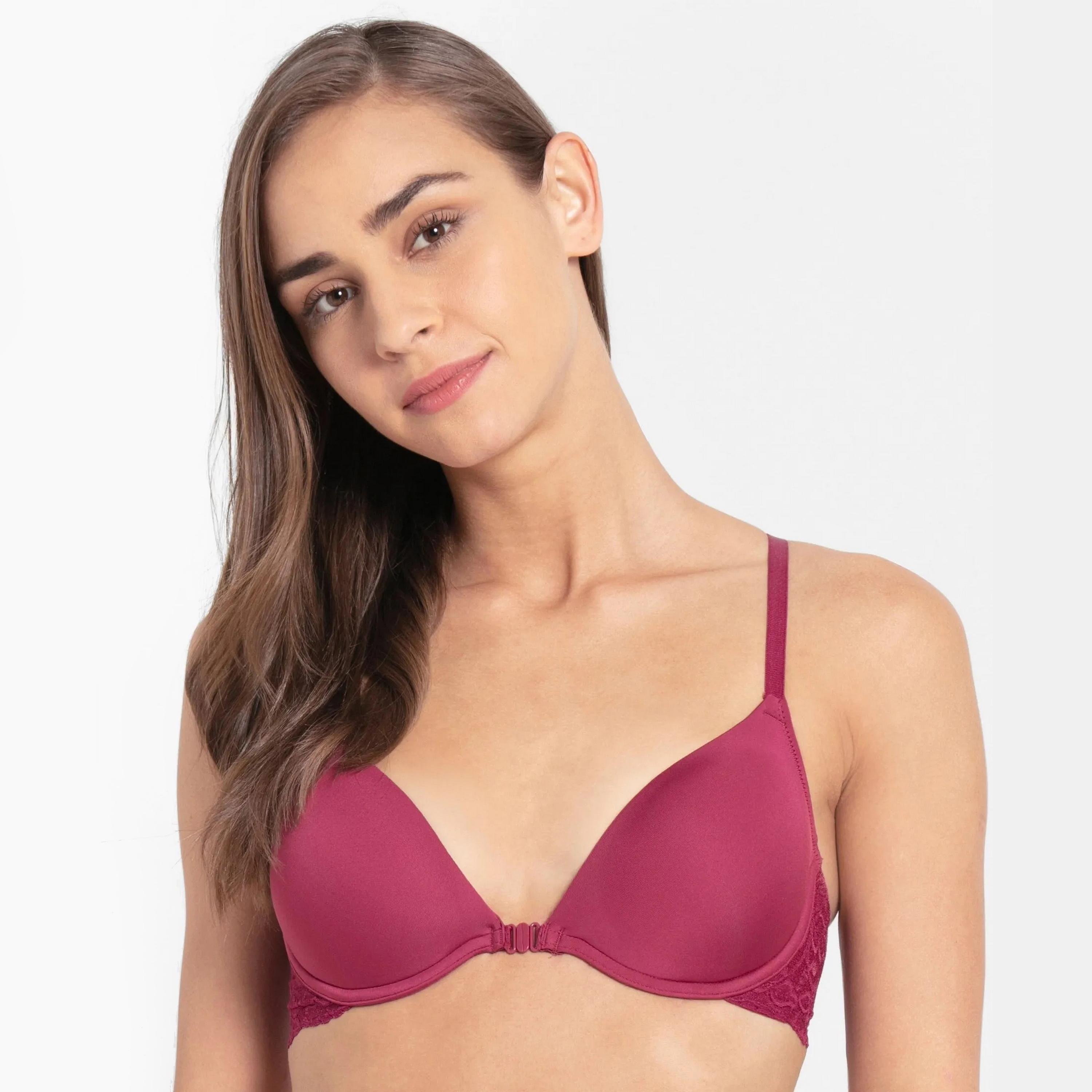 حمالة صدر نسائية مفتوحة من الأمام مبطنة بسلك من الدانتيل من جوكي-women-clothing-lingerie-bras-image-13