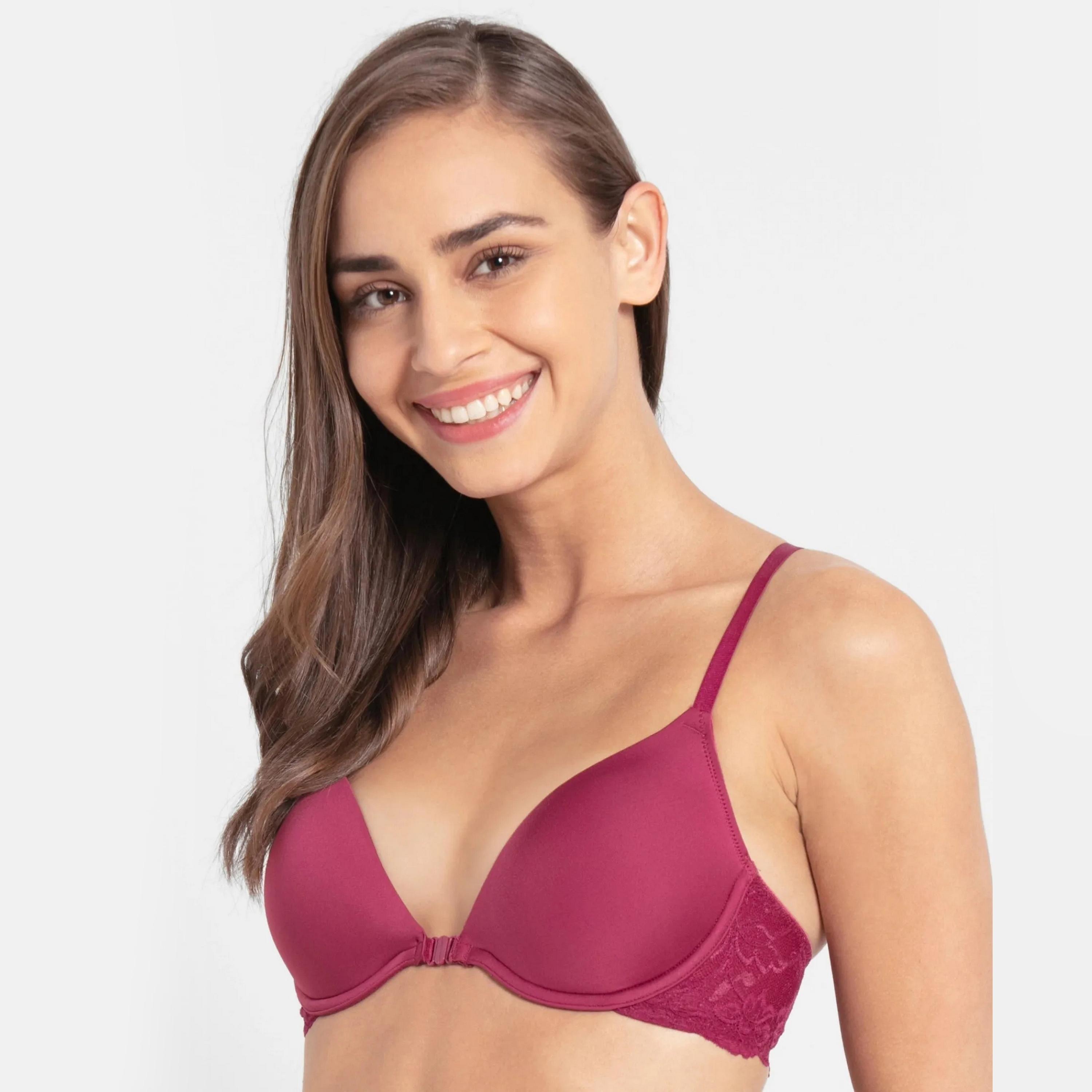 حمالة صدر نسائية مفتوحة من الأمام مبطنة بسلك من الدانتيل من جوكي-women-clothing-lingerie-bras-image-15