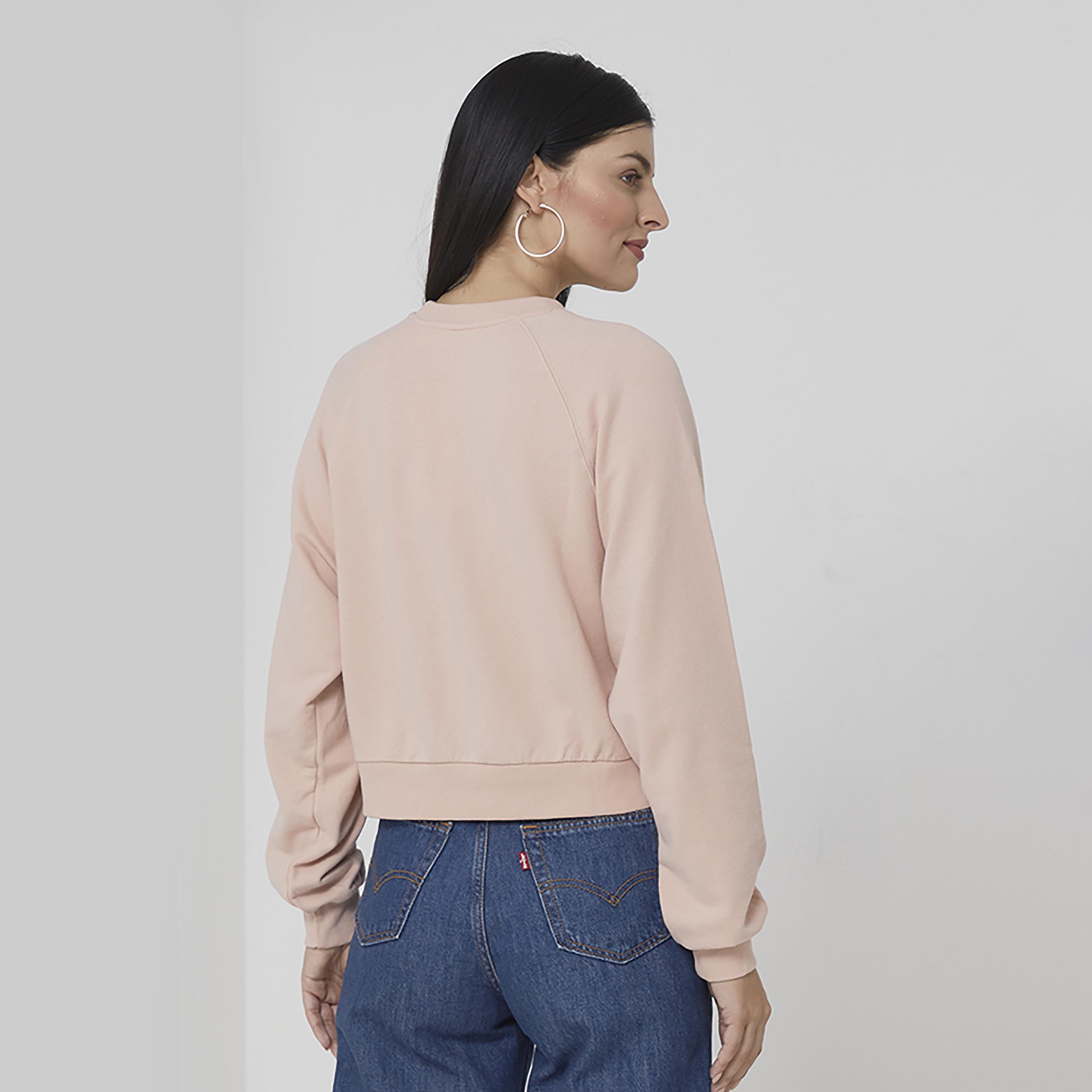 سويت شيرت من ليفايز بأكمام راجلان وياقة مستديرة ذات مطبوع-women-clothing-hoodiesandsweatshirts-hoodies-image-4