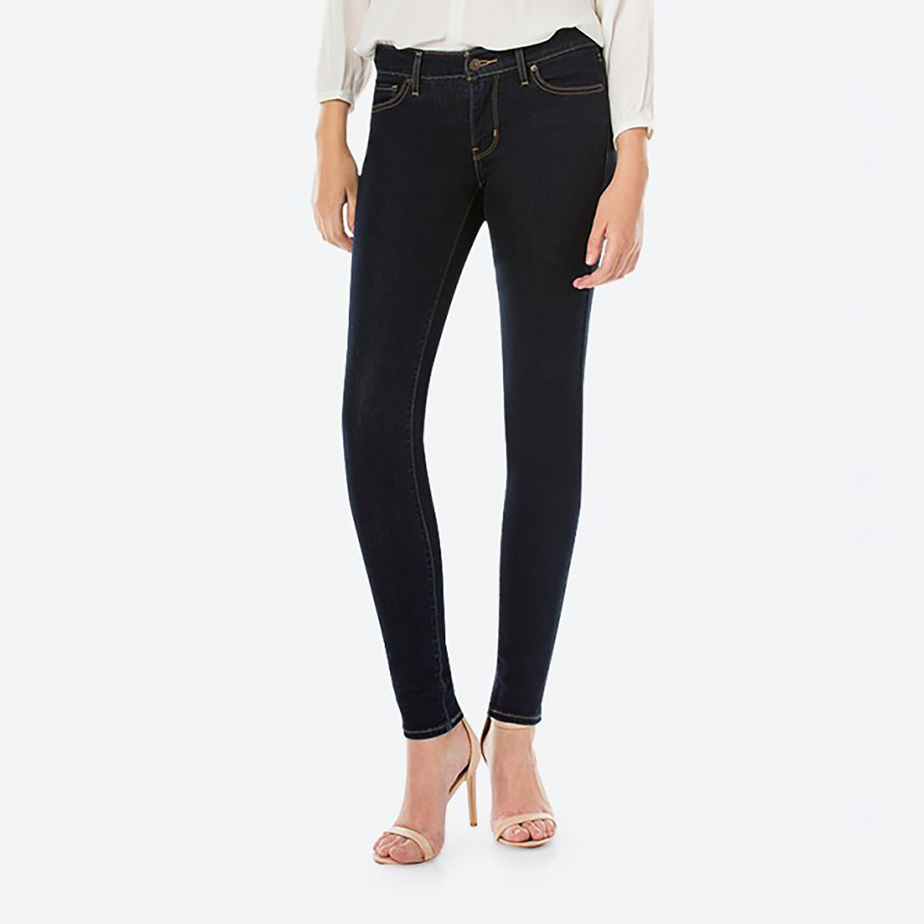 بنطال جينز من ليفايز بلون ازرق ذو اسكيني فت وجيب متوسط الارتفاع-women-clothing-bottoms-jeans-image-1
