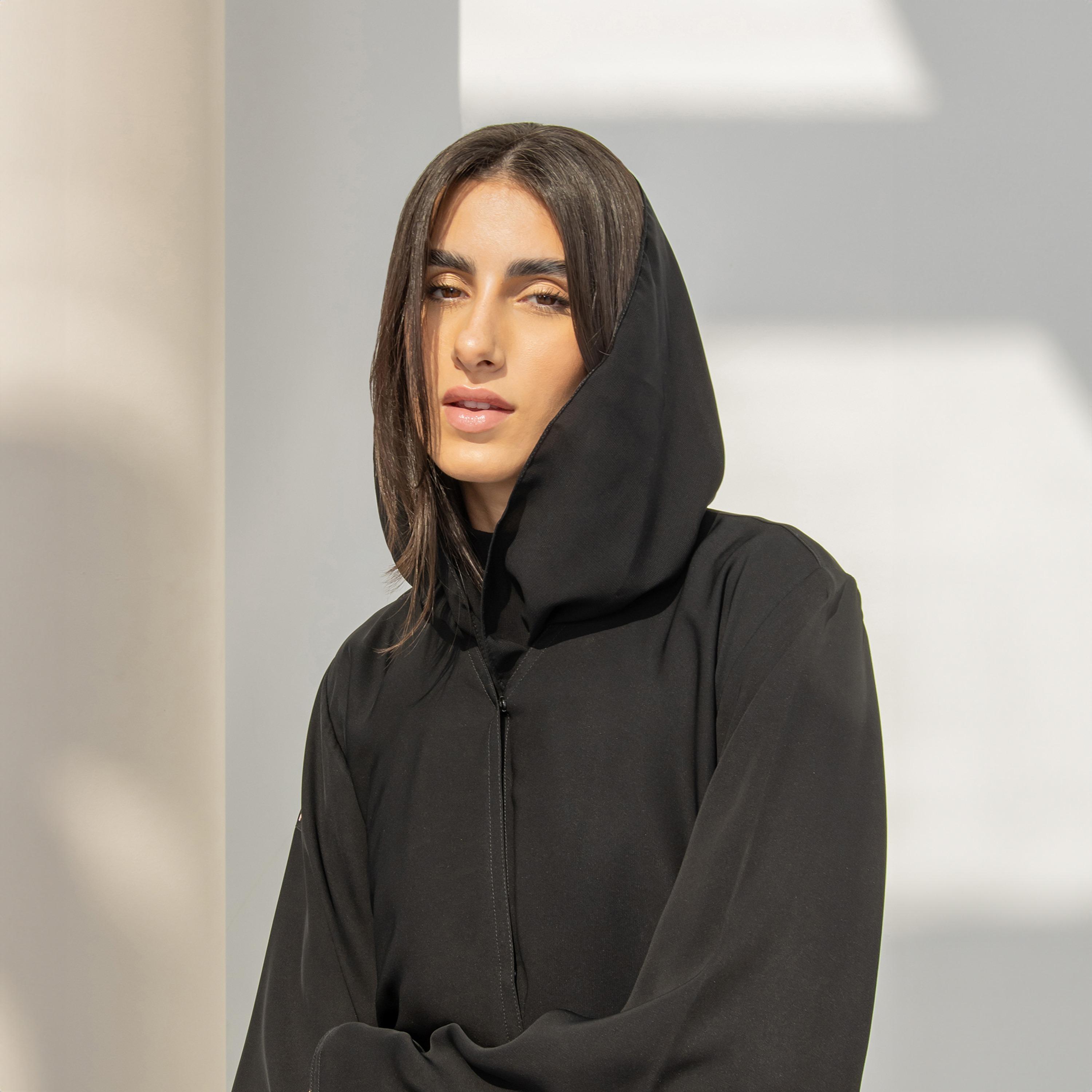Pinkit Plain Abaya with Hijab-women-arabicclothing-abayas-image-2